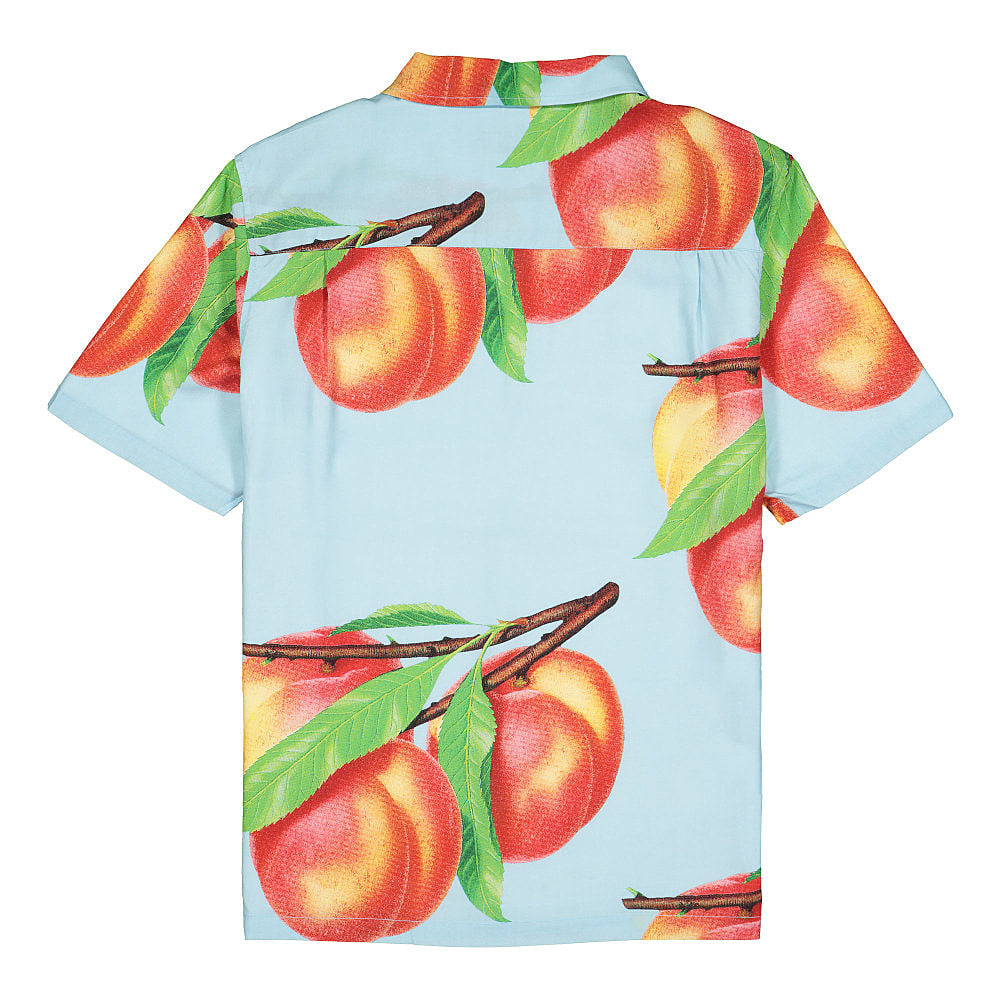 Stussy Peach Pattern Shirt Light Blue Shirts Material | Overkill