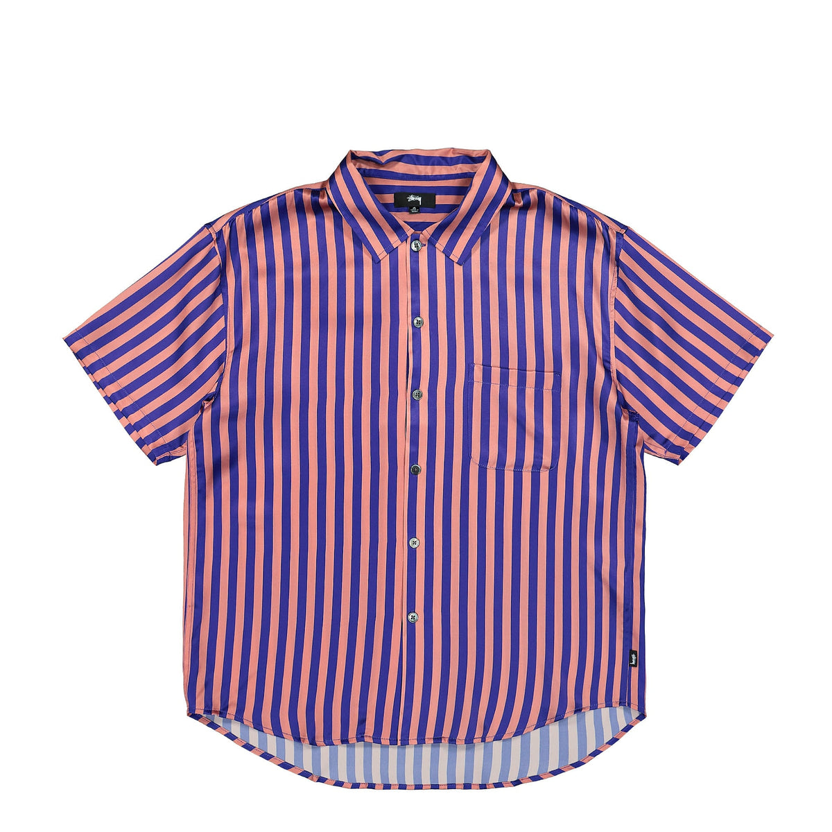 Stussy Striped Silk Shirt Blue Shirts 1110233 / 0801 | Overkill