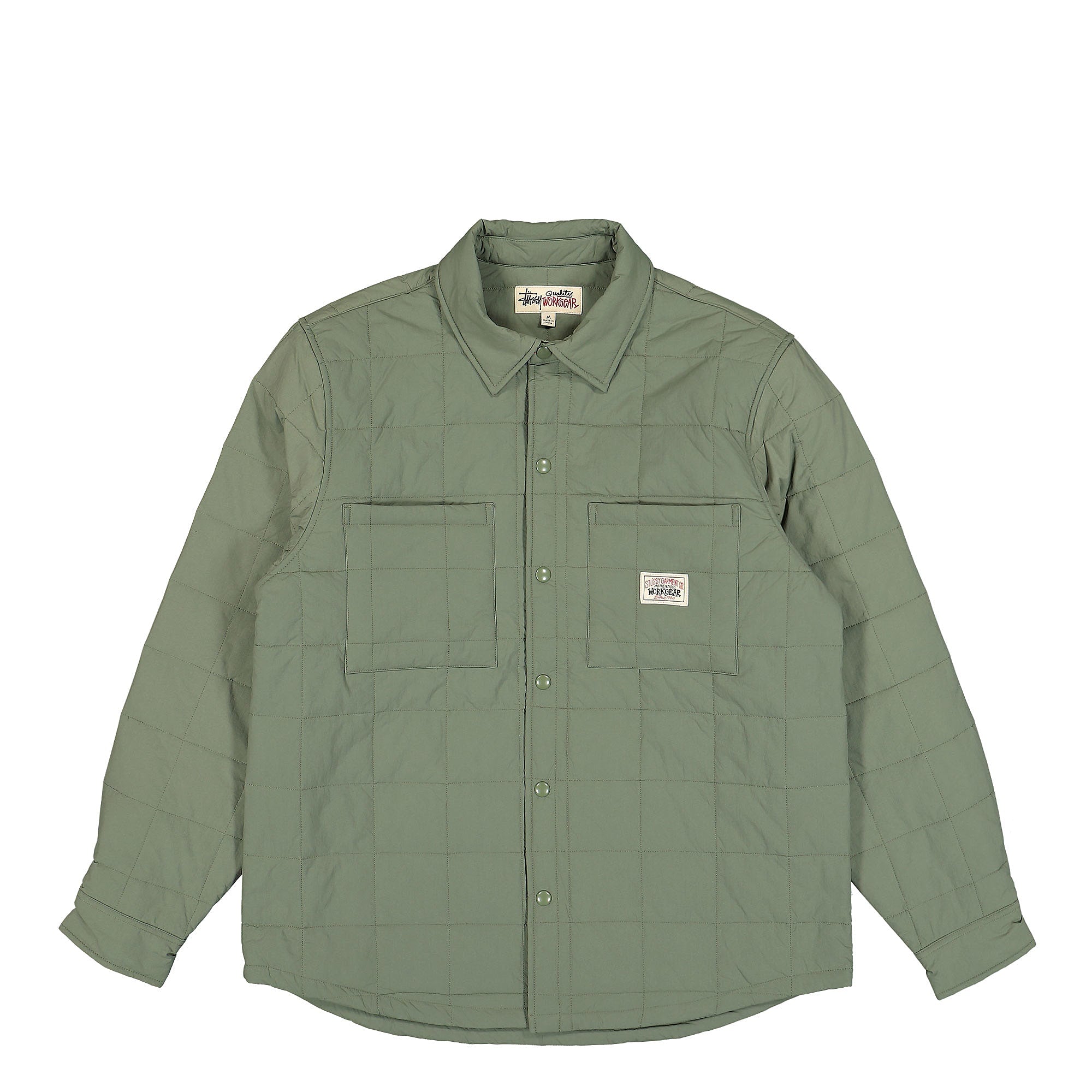 Stussy Quilted Fatigue Shirt Green Shirts 1110250 / 0401 | Overkill