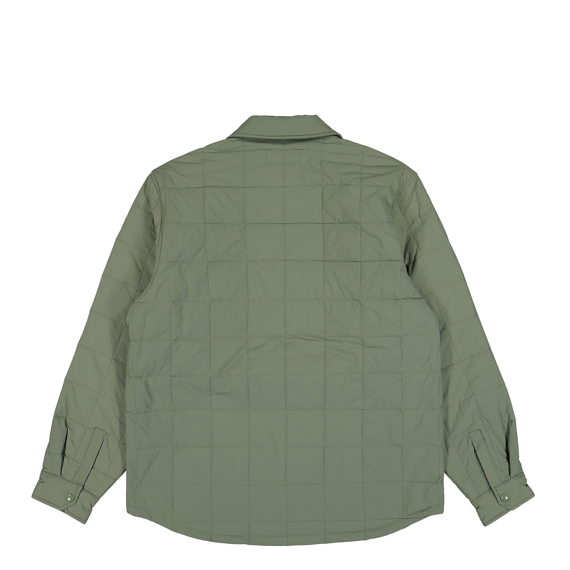 Stussy Quilted Fatigue Shirt Green Shirts Material | Overkill