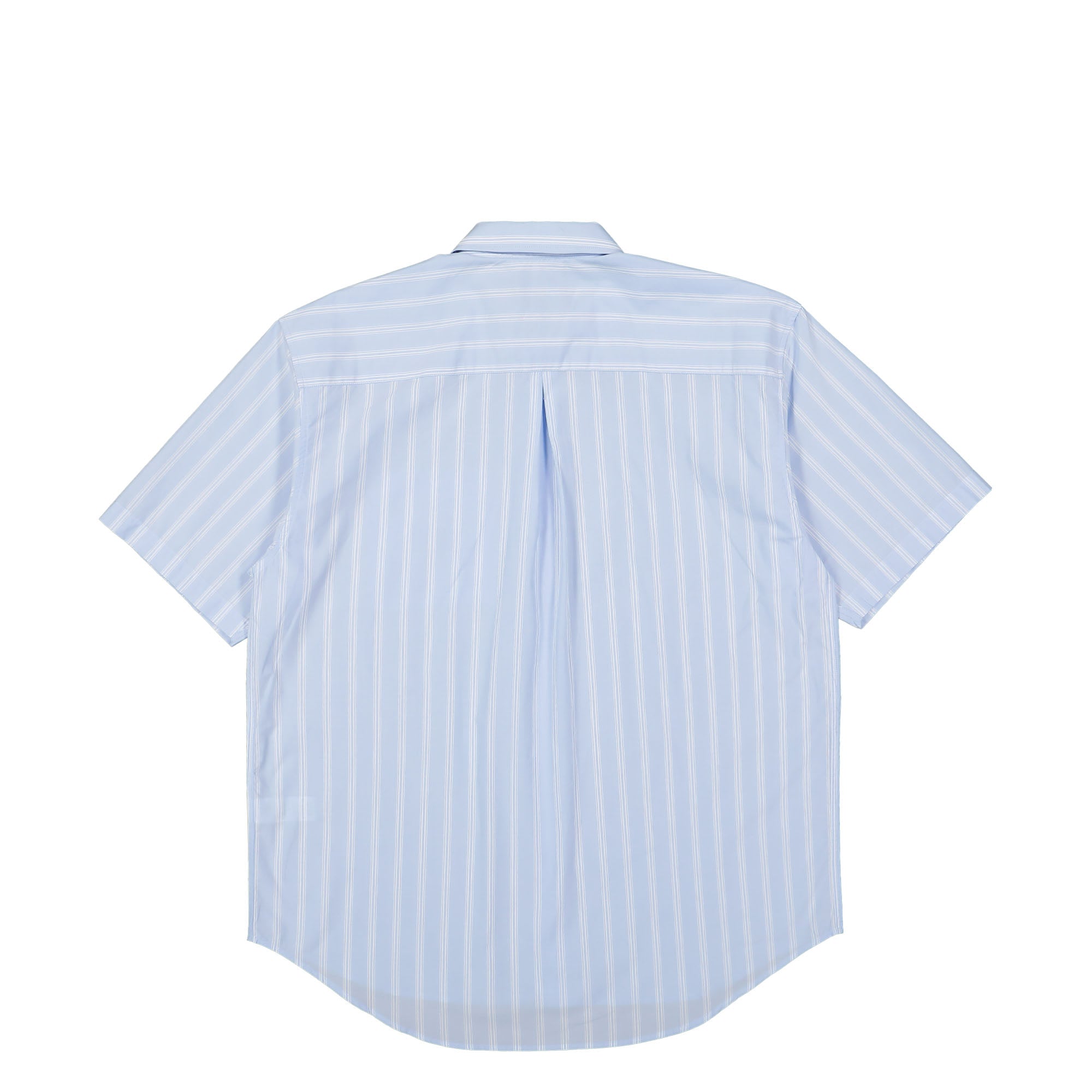 Stussy Boxy Striped SS Shirt Light Blue Stripe T-Shirts Material | Overkill