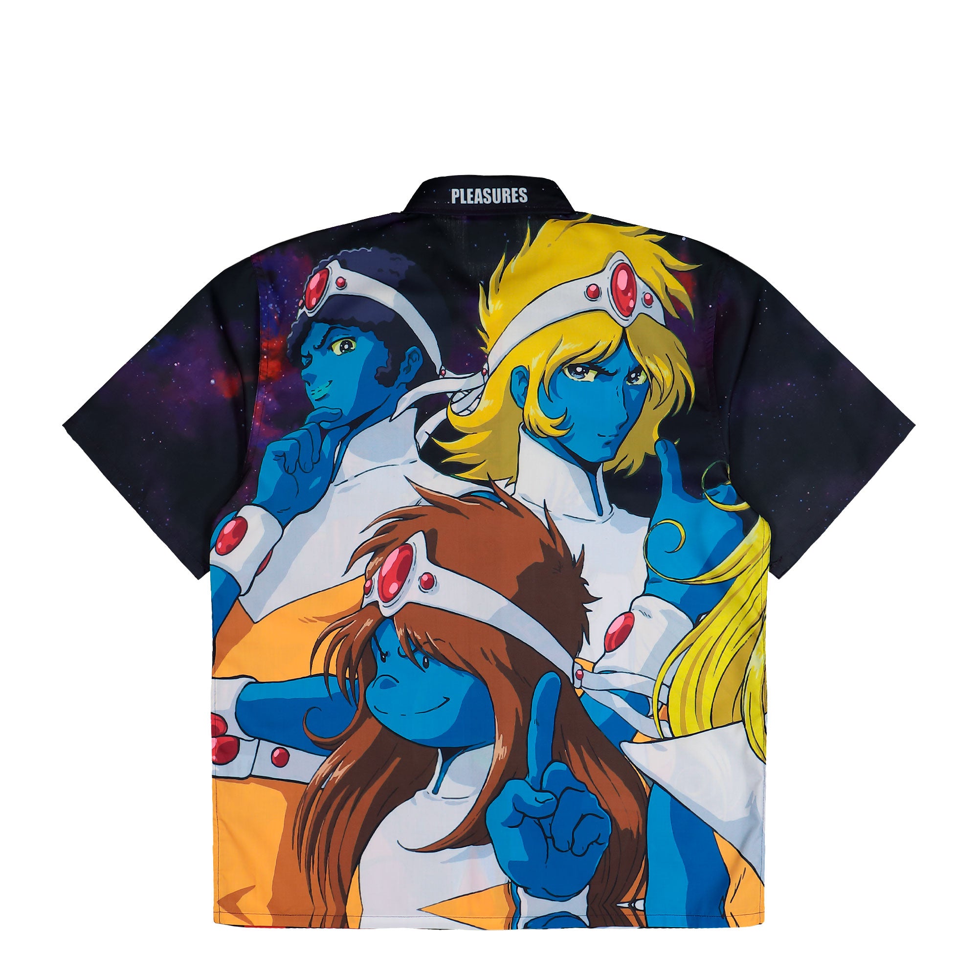 Pleasures Interstella Button Up Multi Shirts P25DP010-Multi Close-up | Overkill
