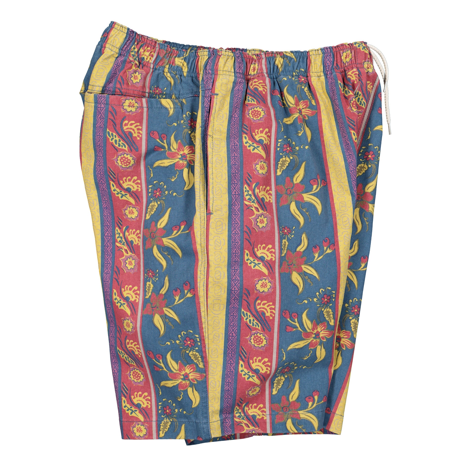 Stussy Fleur Stripe Beach Short Navy Shorts Close-up | Overkill