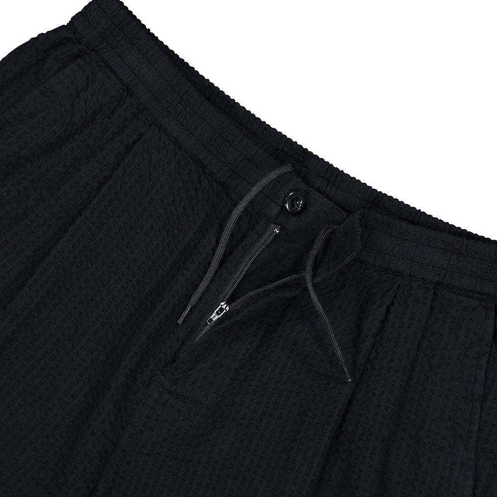 Stussy Seersucker Bryan Short Black Shorts Close-up | Overkill