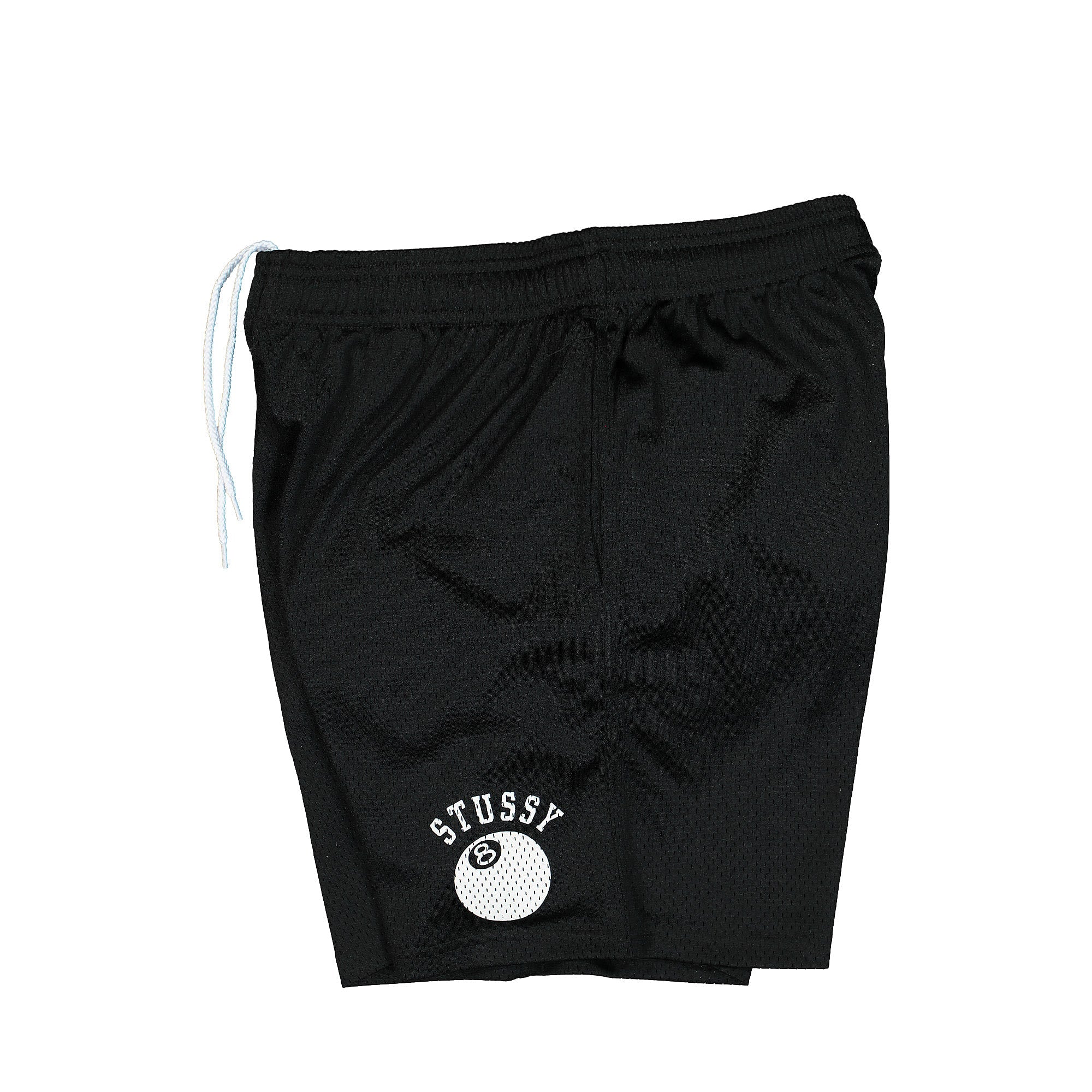 Stussy 8 Ball Mesh Short Black Shorts Close-up | Overkill