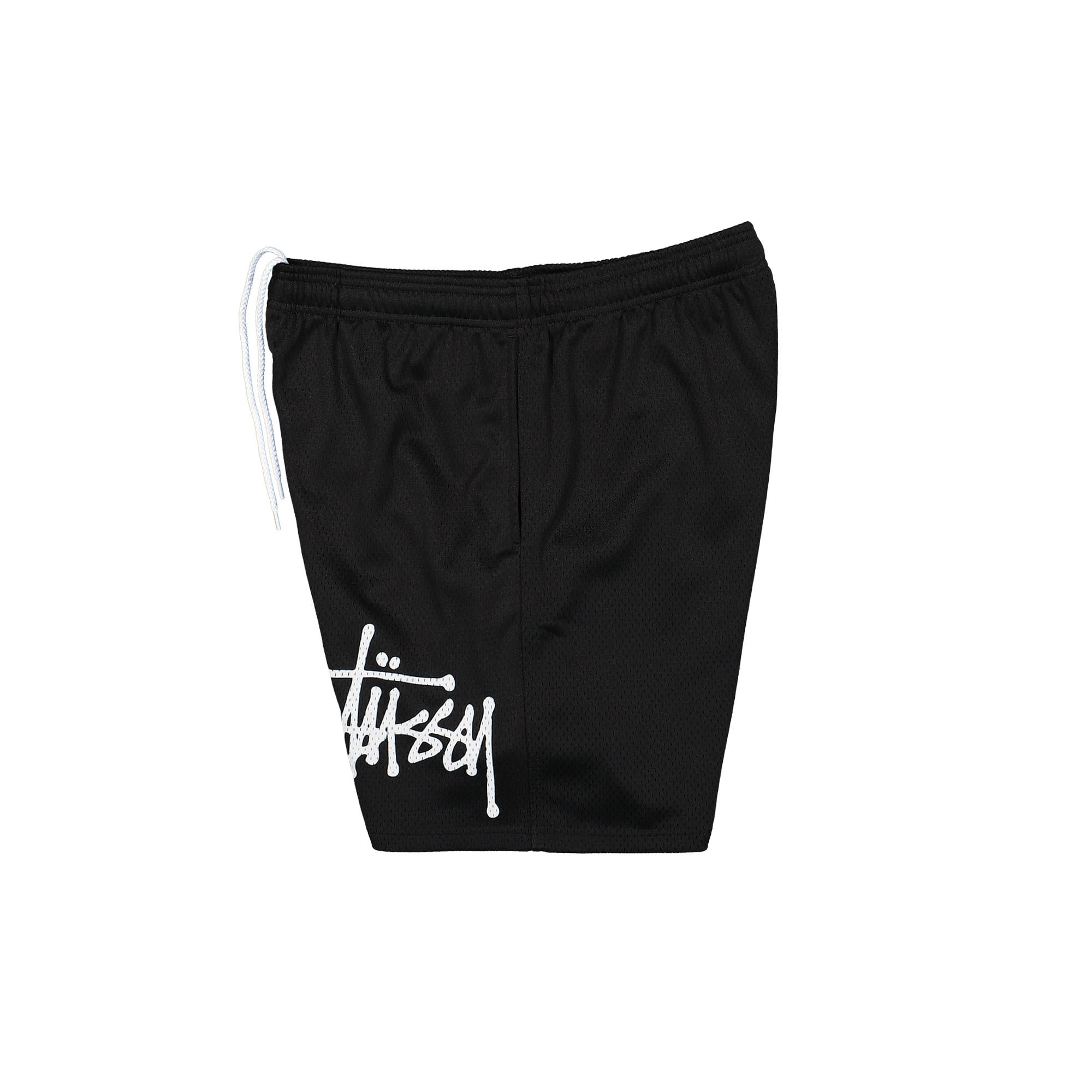 Stussy Big Basis Mesh Short Black Shorts Close-up | Overkill