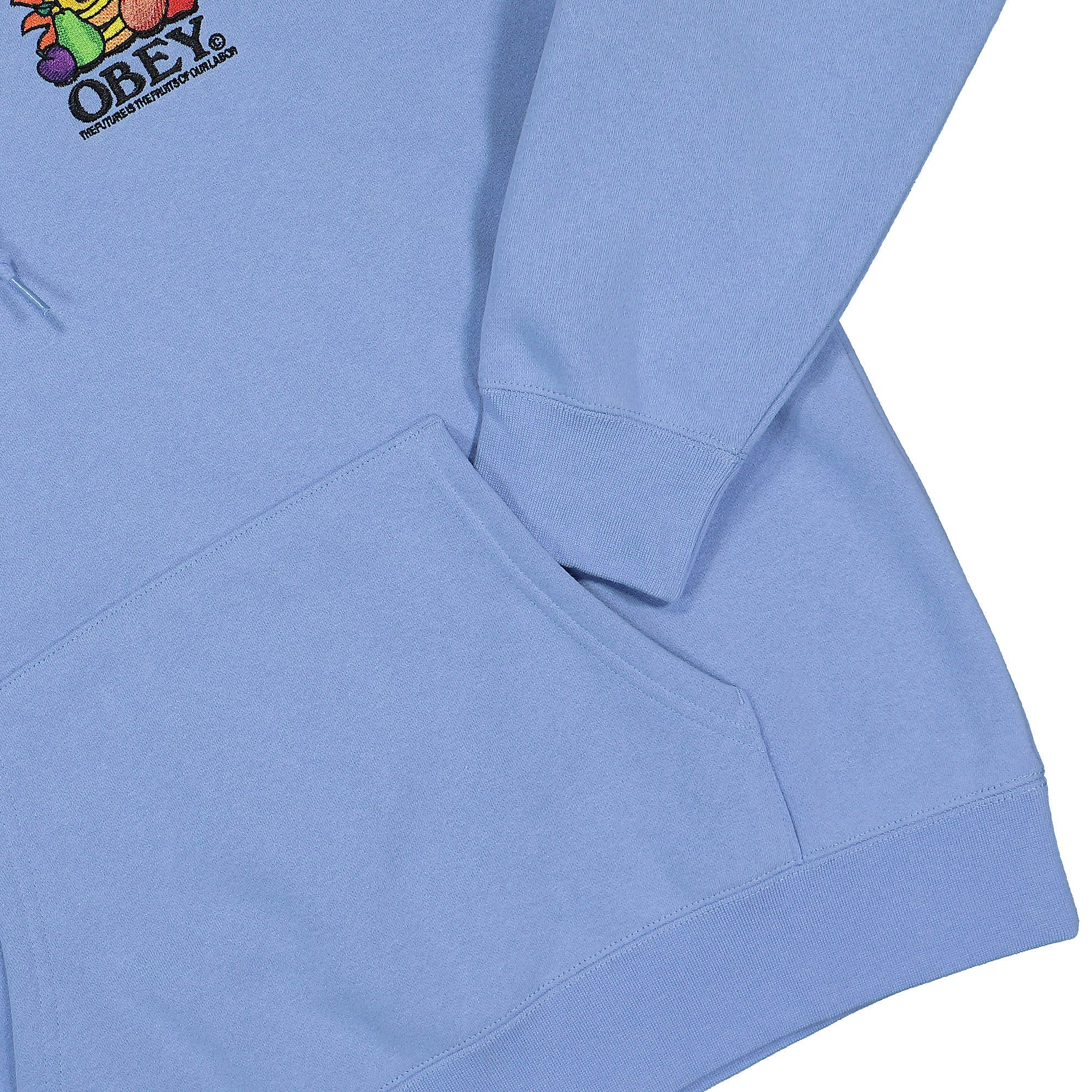 Obey Our Labor Hood Hydrangea Hoodies Detailfoto | Overkill