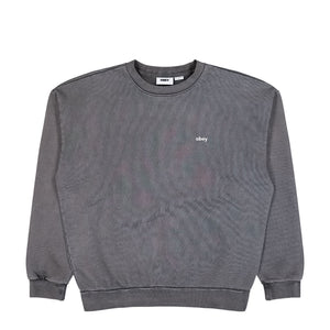 Obey Lowercase Pigment Crew Digital Black Sweatshirts 112480138 | Overkill