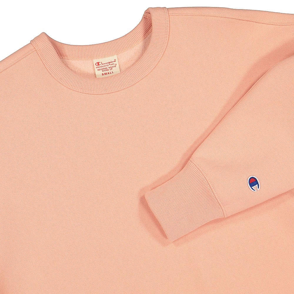 Champion Crewneck Sweatshirt Salmon Sweatshirts Close-up | Overkill