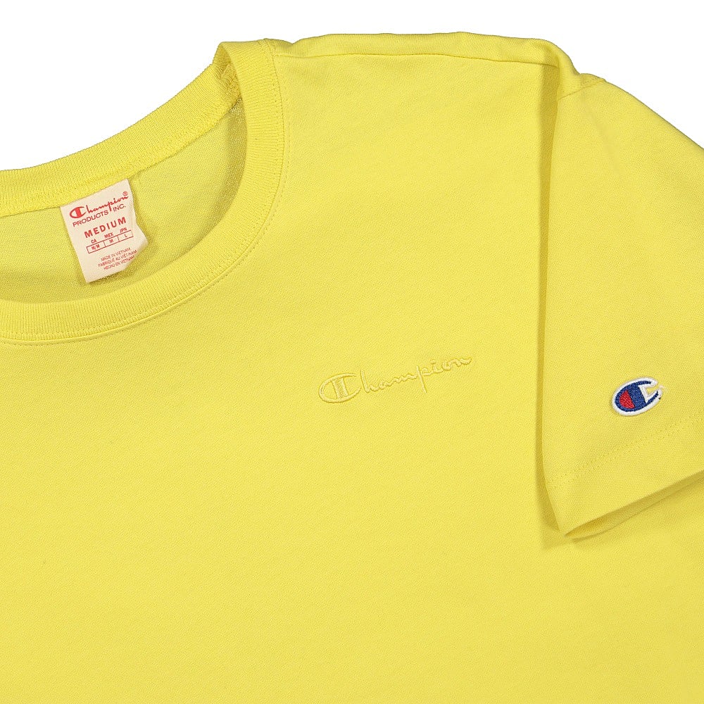 Champion Crewneck T-Shirt Yellow T-Shirts Close-up | Overkill