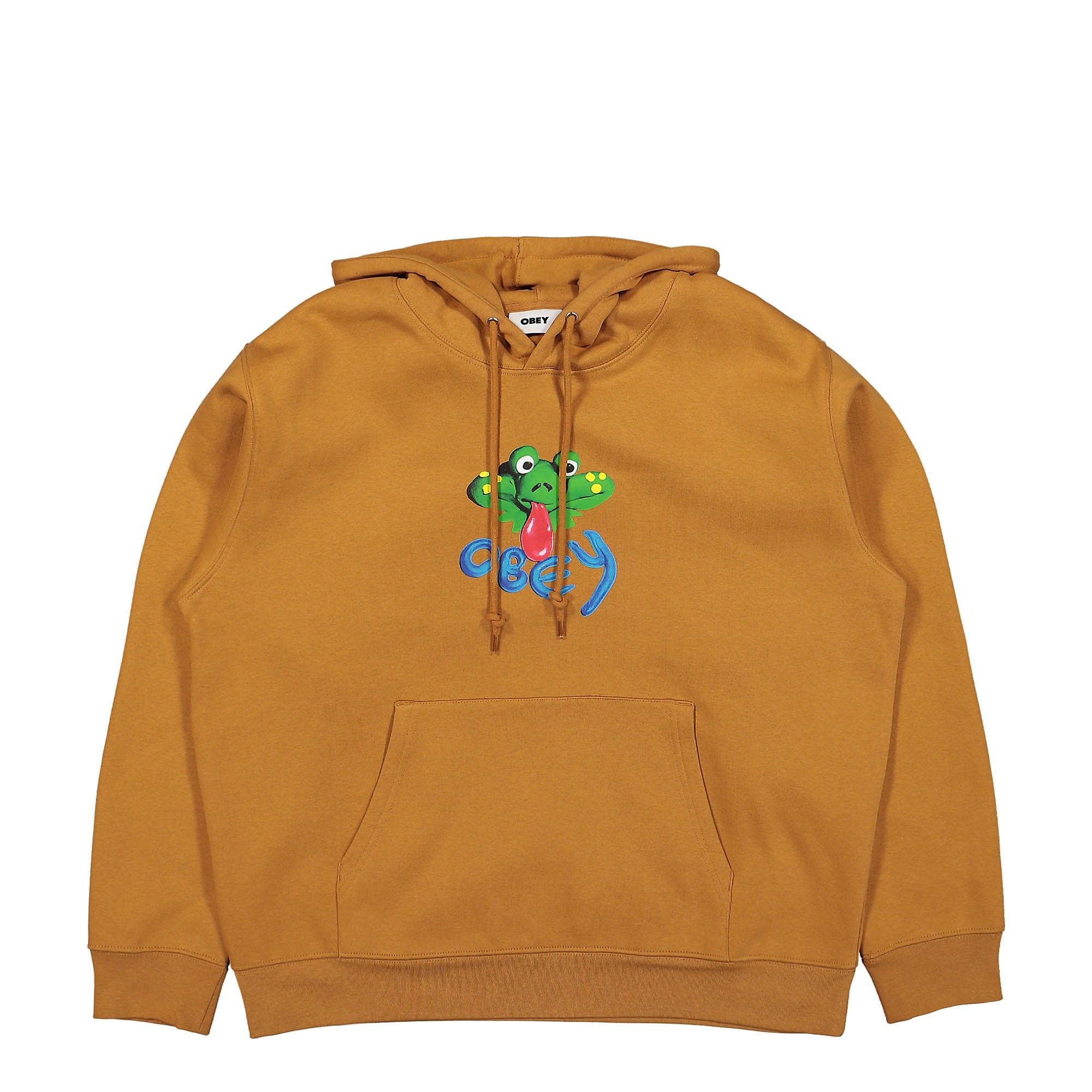 Obey Clay Frog Hood Brown Sugar Hoodies 112843316 | Overkill