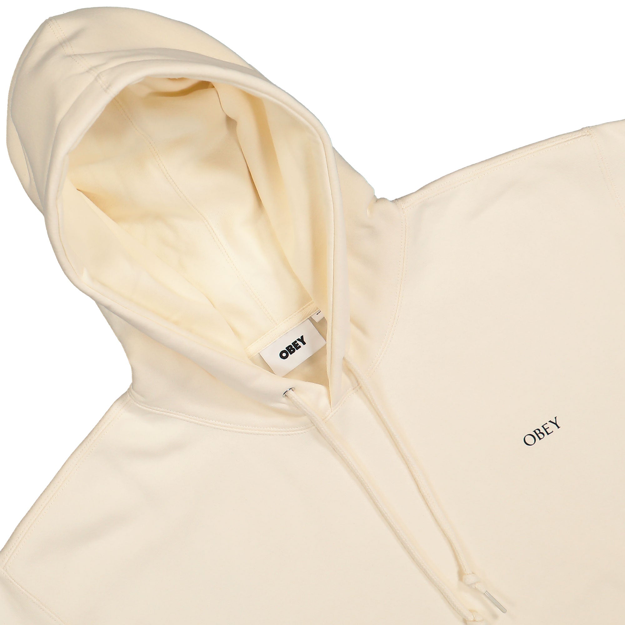 Obey Geometric Power Canvas Hoodie Unbleached Hoodies Material | Overkill