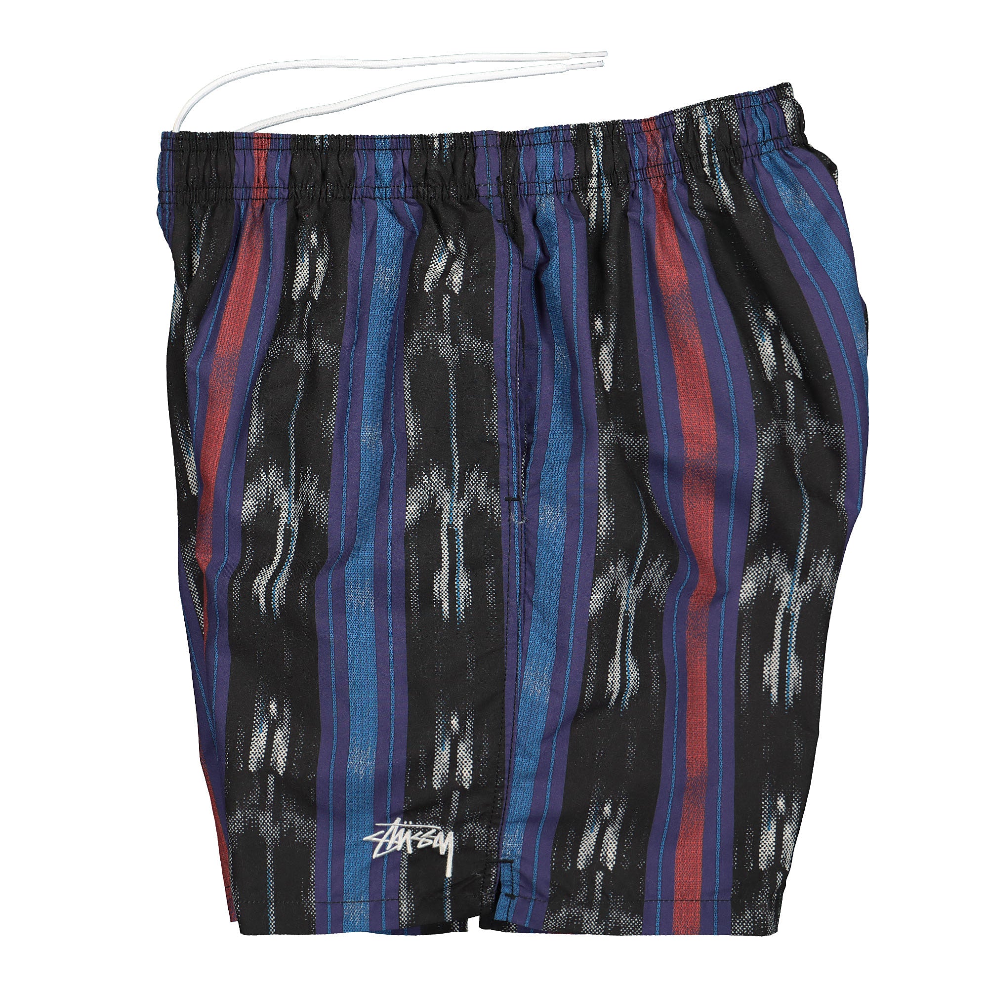 Stussy Ikat Stripe Water Short Black Shorts Close-up | Overkill