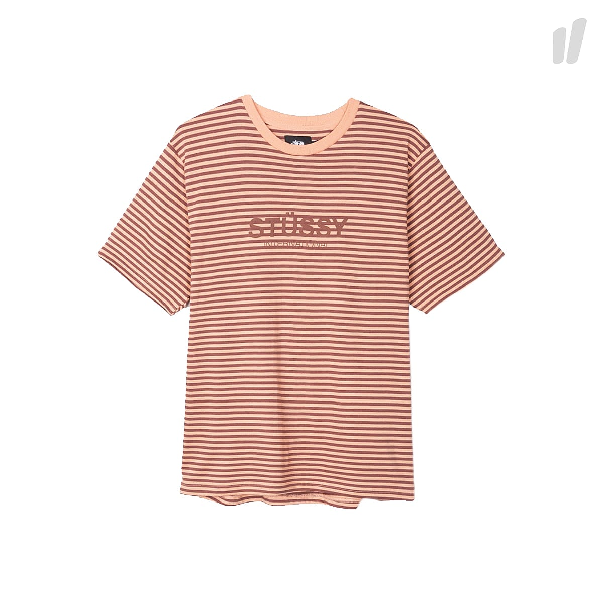 Stussy Stripe Crew Peach Sweatshirts 1140010 / 0609 | Overkill