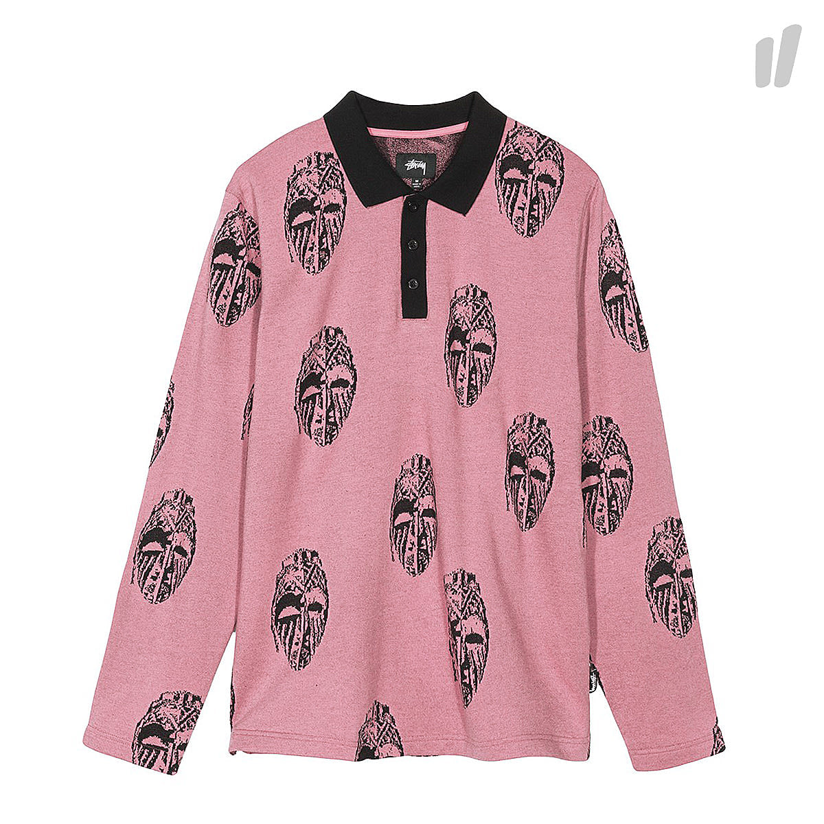 Stussy Mask Longsleeve Polo Pink Longsleeves 1140133 / 0604 | Overkill