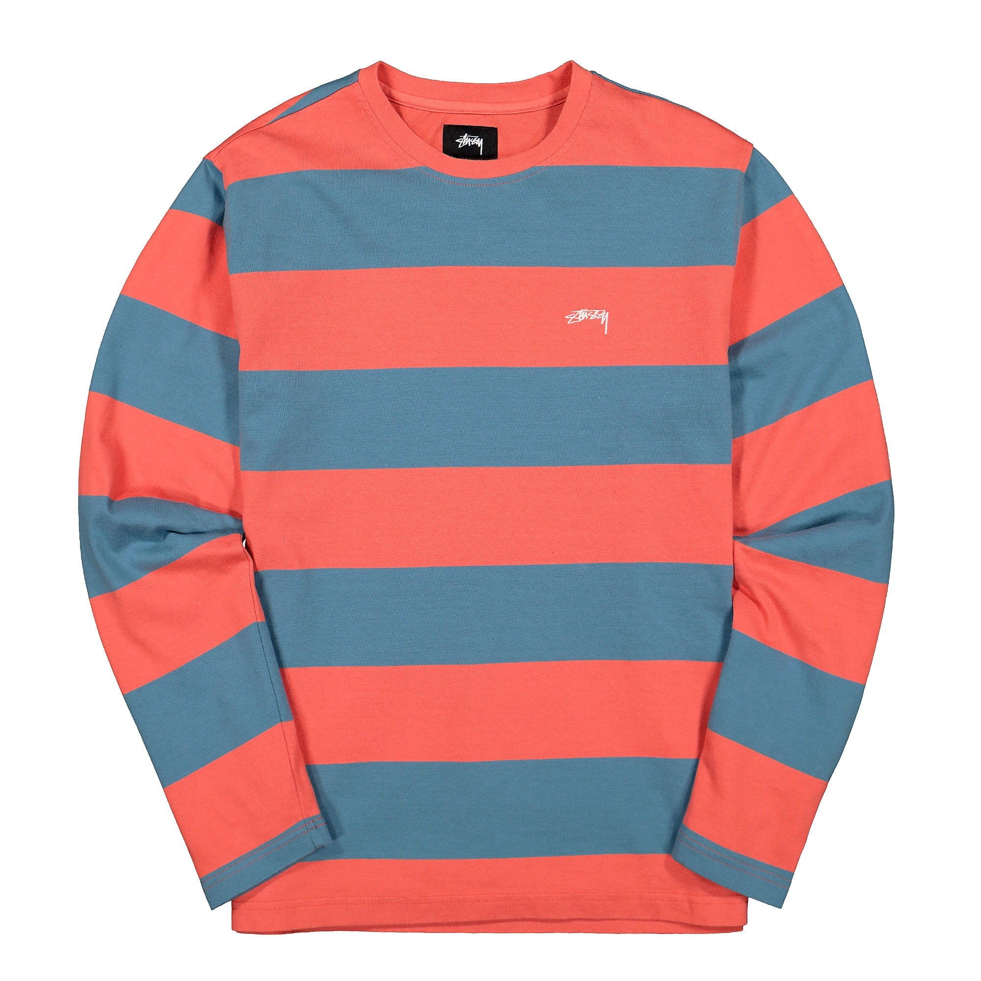 Stussy Bold Stripe Longsleeve Crew Orange Longsleeves 1140173 / 0602 | Overkill