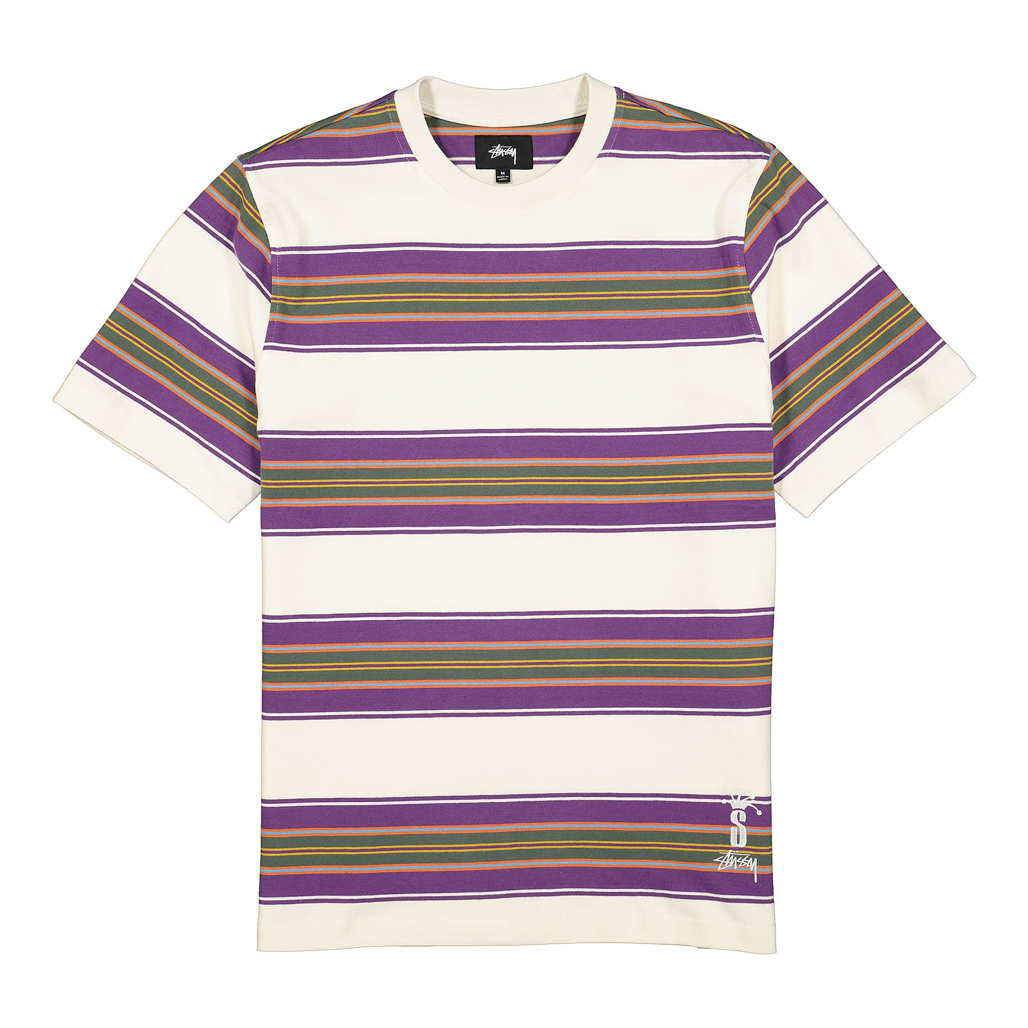 Stussy Multi Stripe Crew Natural Sweatshirts 1140191 / 1002 | Overkill