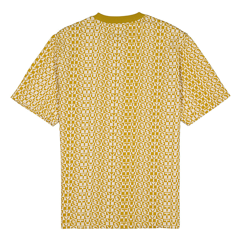 Stussy Check Crew Mustard Sweatshirts Material | Overkill