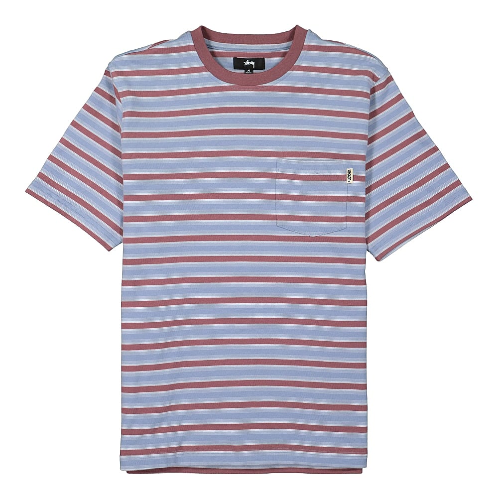 Stussy Griffin Stripe Crew Steel T-Shirts 1140235 / 0021 | Overkill