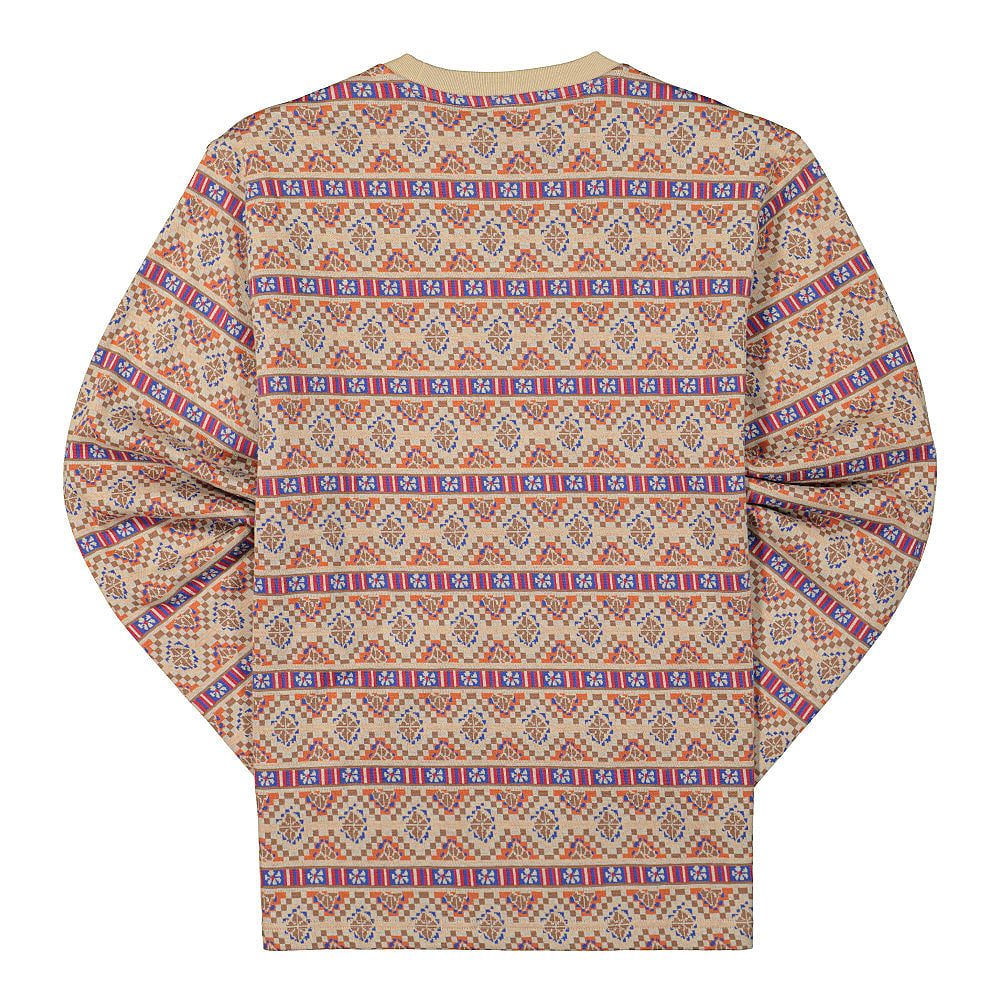 Stussy Giza Longsleeve Crew Khaki Longsleeves Material | Overkill