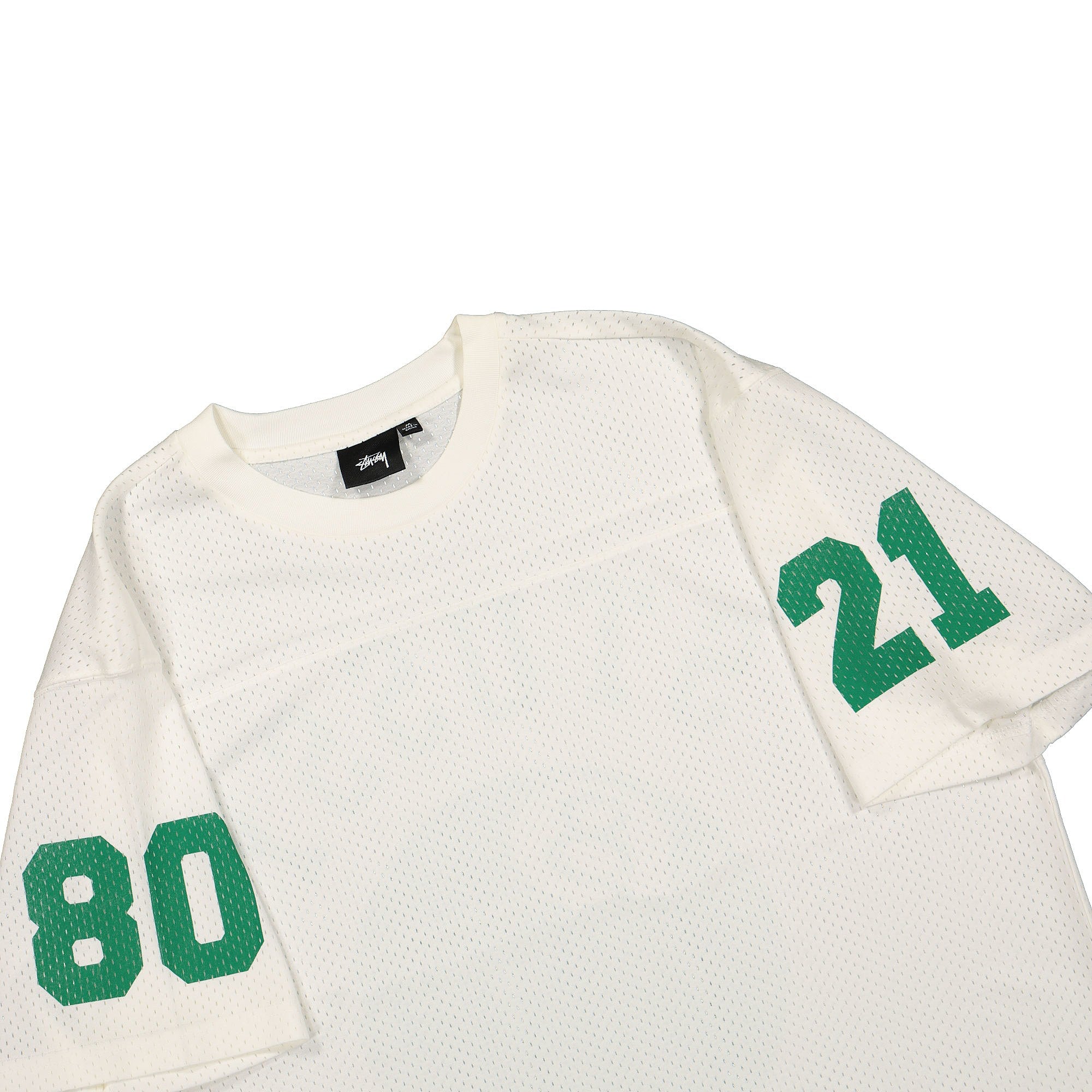 Stussy Mesh Football Jersey Natural T-Shirts Detailfoto | Overkill