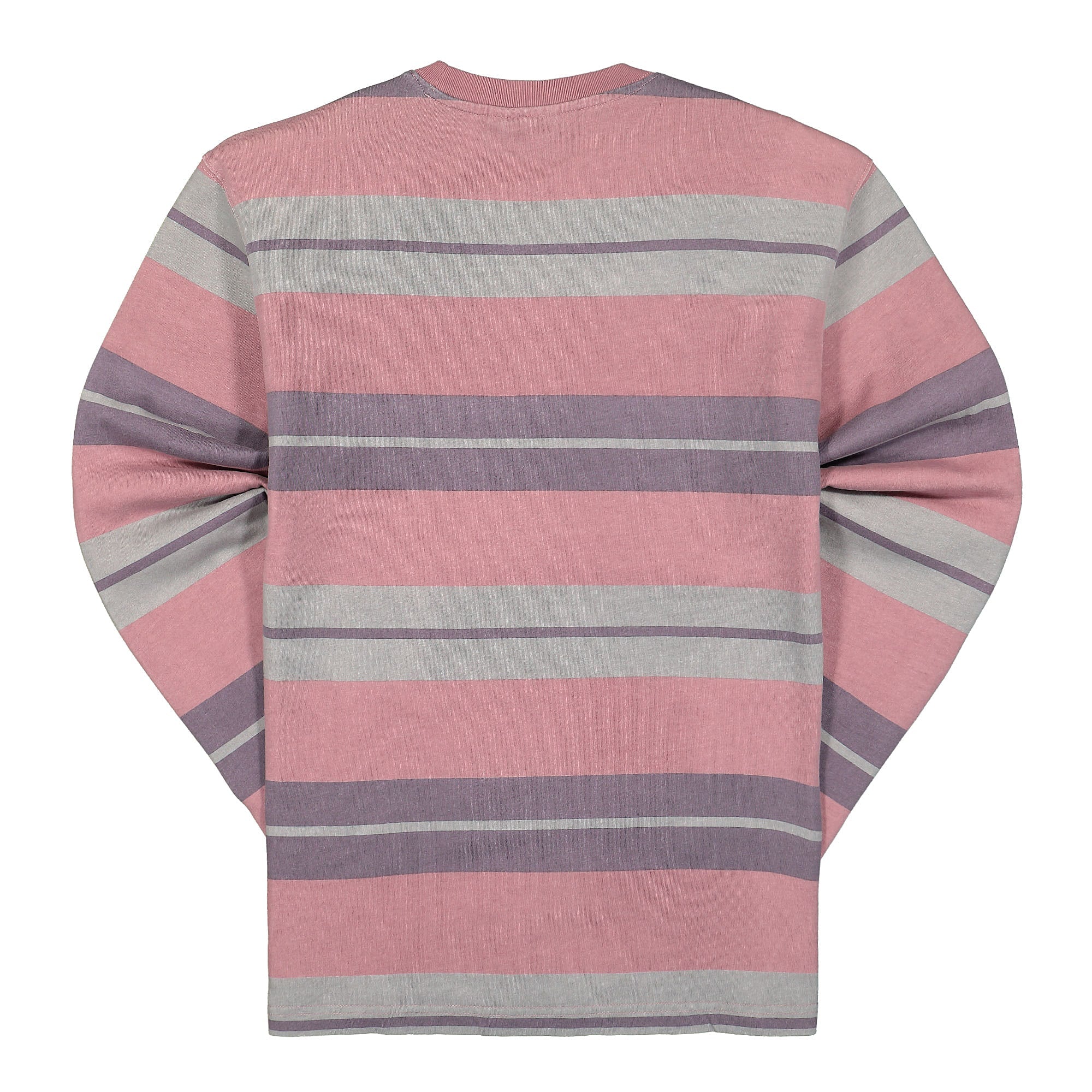 Stussy Faded Striped Crew Berry Sweatshirts Material | Overkill