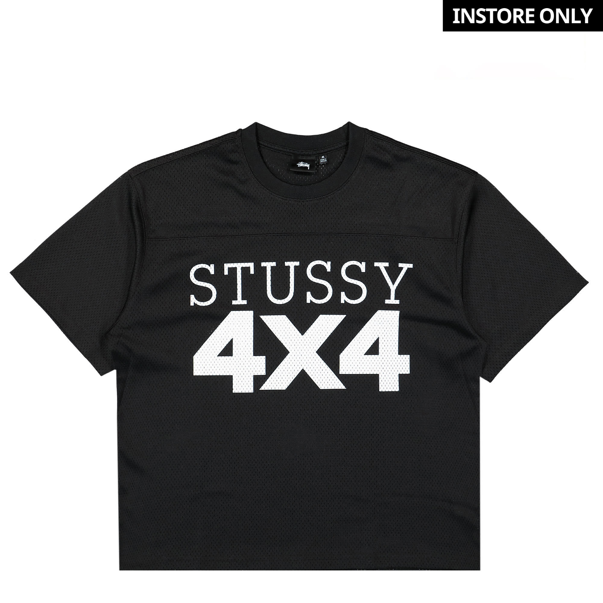 Stussy 4X4 Mesh Football Jersey Black T-Shirts 1140329 / 0001 | Overkill