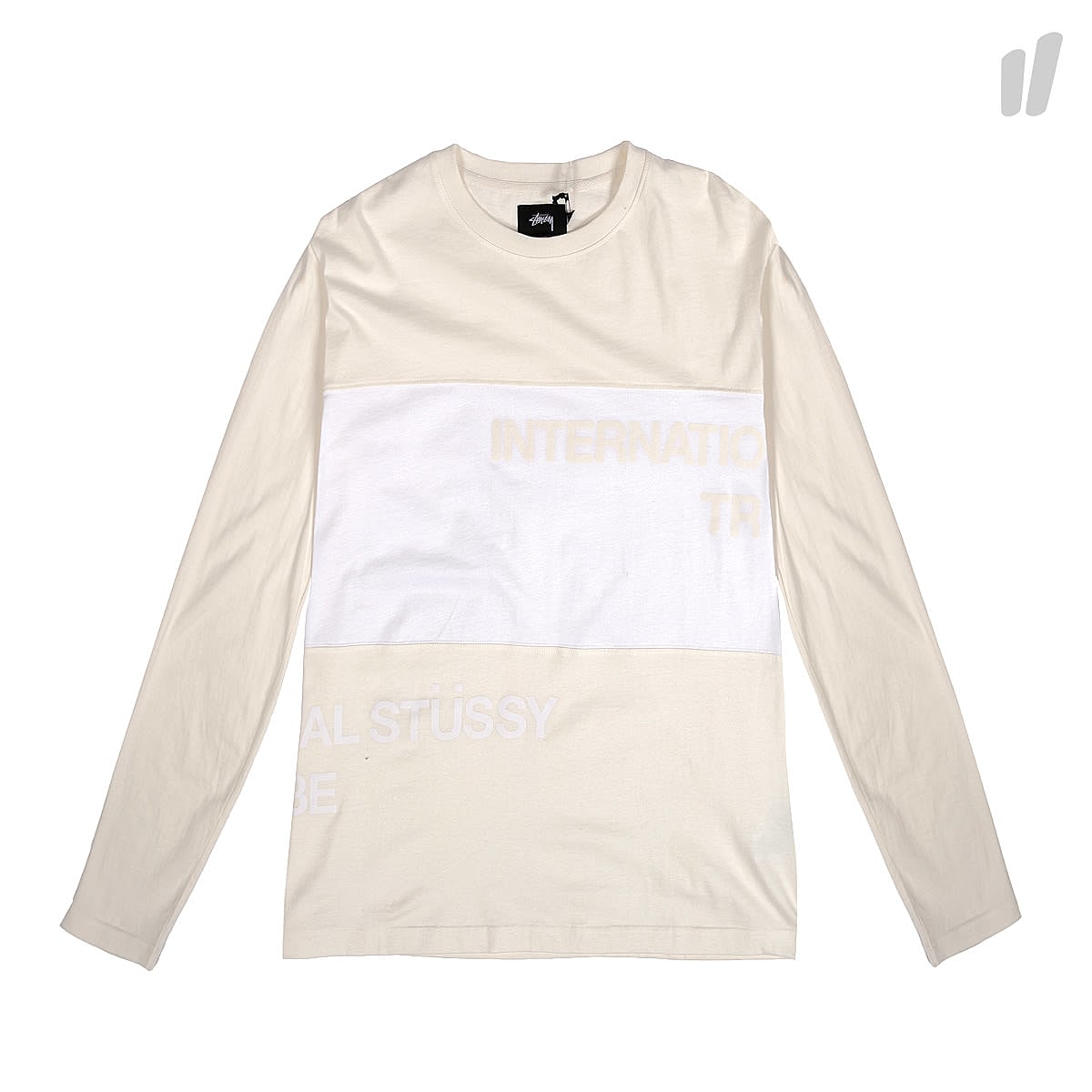 Stussy Split Panel Jersey Natural Longsleeves 114961 / 1002 | Overkill
