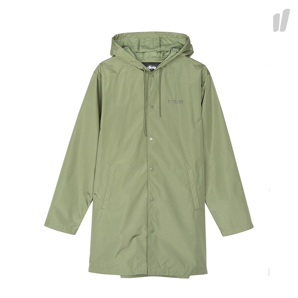Stussy Tony Long Hooded Coach Jacket Olive Jackets 115352 / 0403 | Overkill