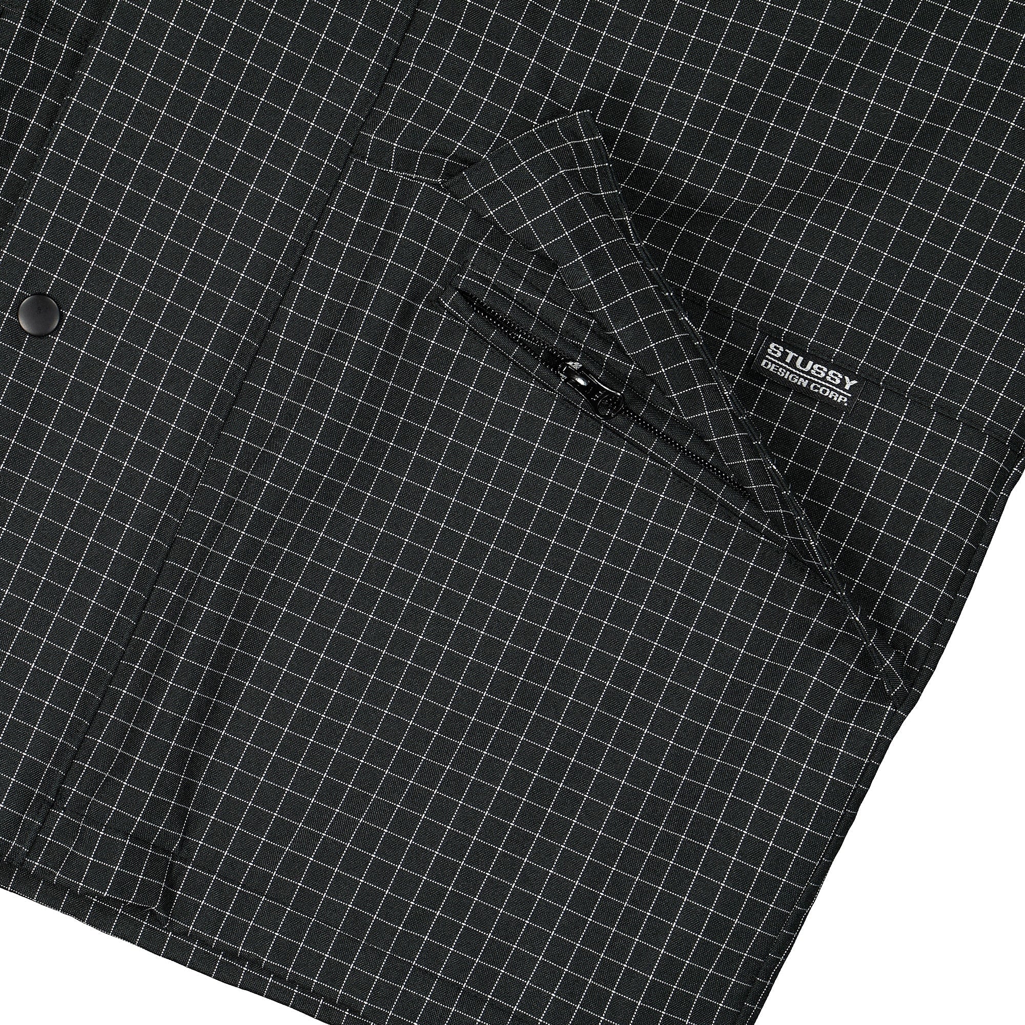 Stussy Shell Hooded Jacket Black Jackets Detailfoto | Overkill