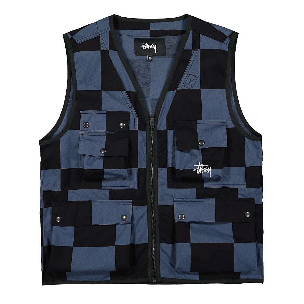 Stussy Utility Vest Check Vests 115504 / 1855 | Overkill