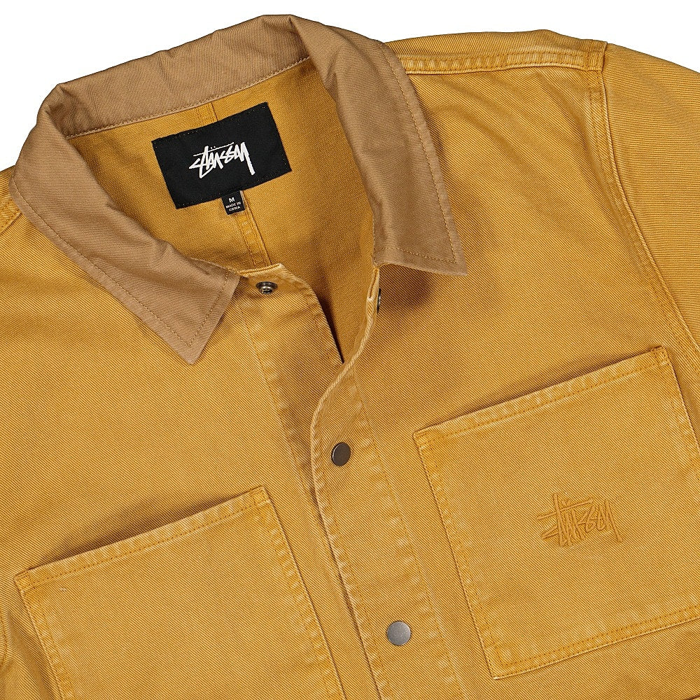 Stussy Heavy Wash Core Jacket Gold Jackets Close-up | Overkill