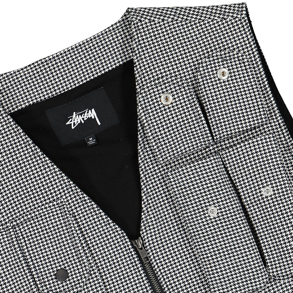 Stussy Houndstooth Work Vest Paisley Vests Close-up | Overkill