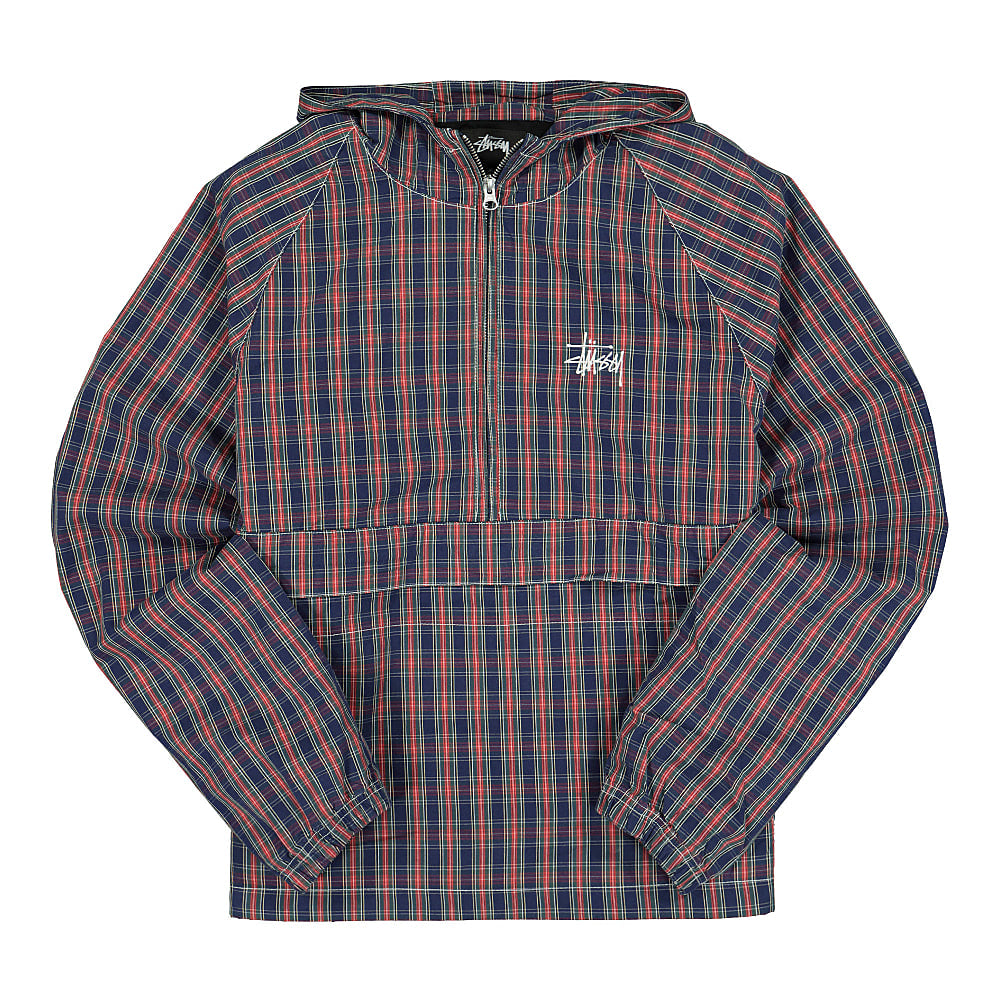 Stussy Brushed Cotton Anorak Plaid Windbreaker 115559 / 1533 | Overkill
