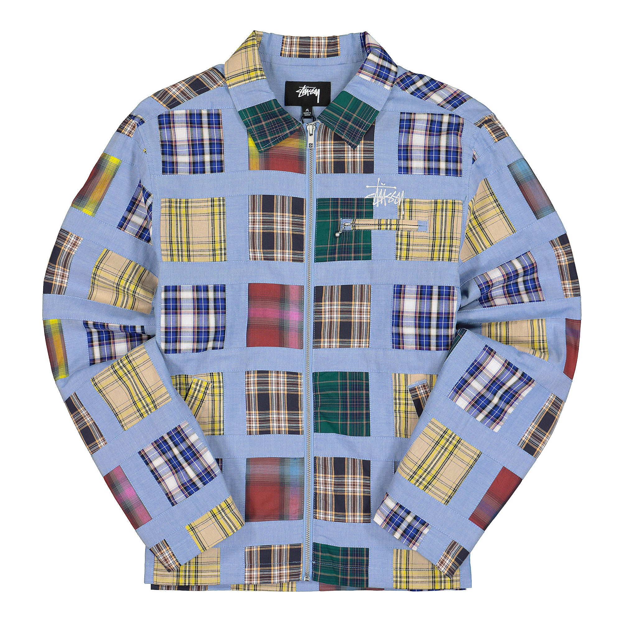 Stussy Madras Patchwork Zip. Jacket Plaid Jackets 115586 / 1533 | Overkill