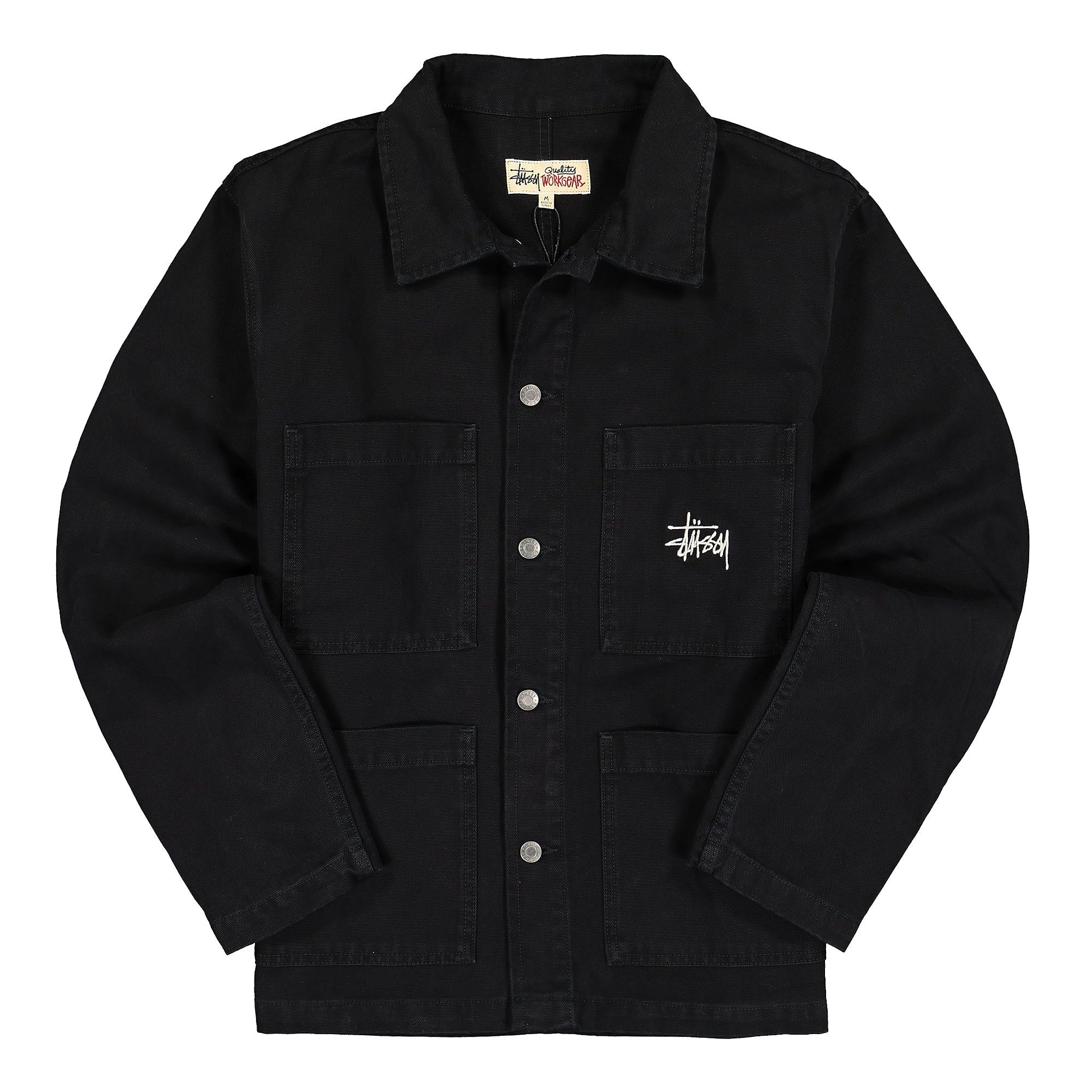 Stussy Canvas Chore Jacket Black Jackets 115588 / 0001 | Overkill