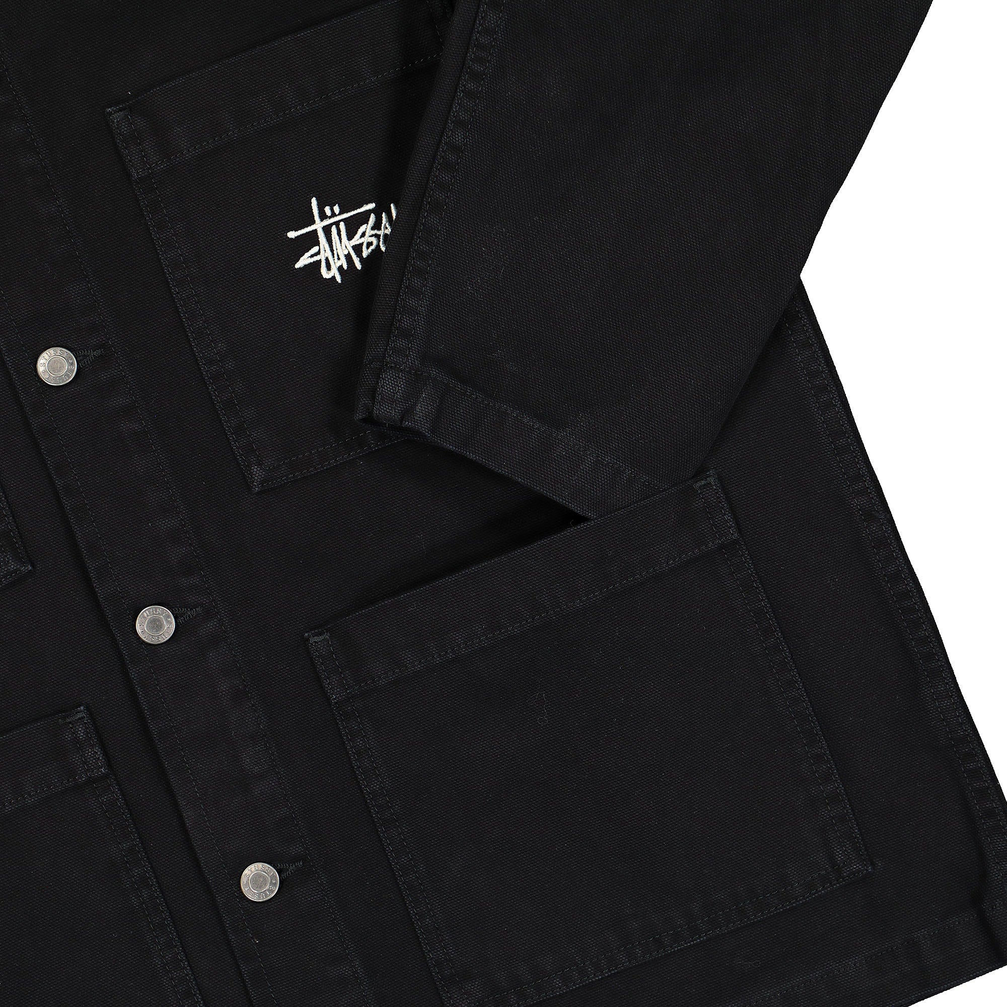 Stussy Canvas Chore Jacket Black Jackets Detailfoto | Overkill