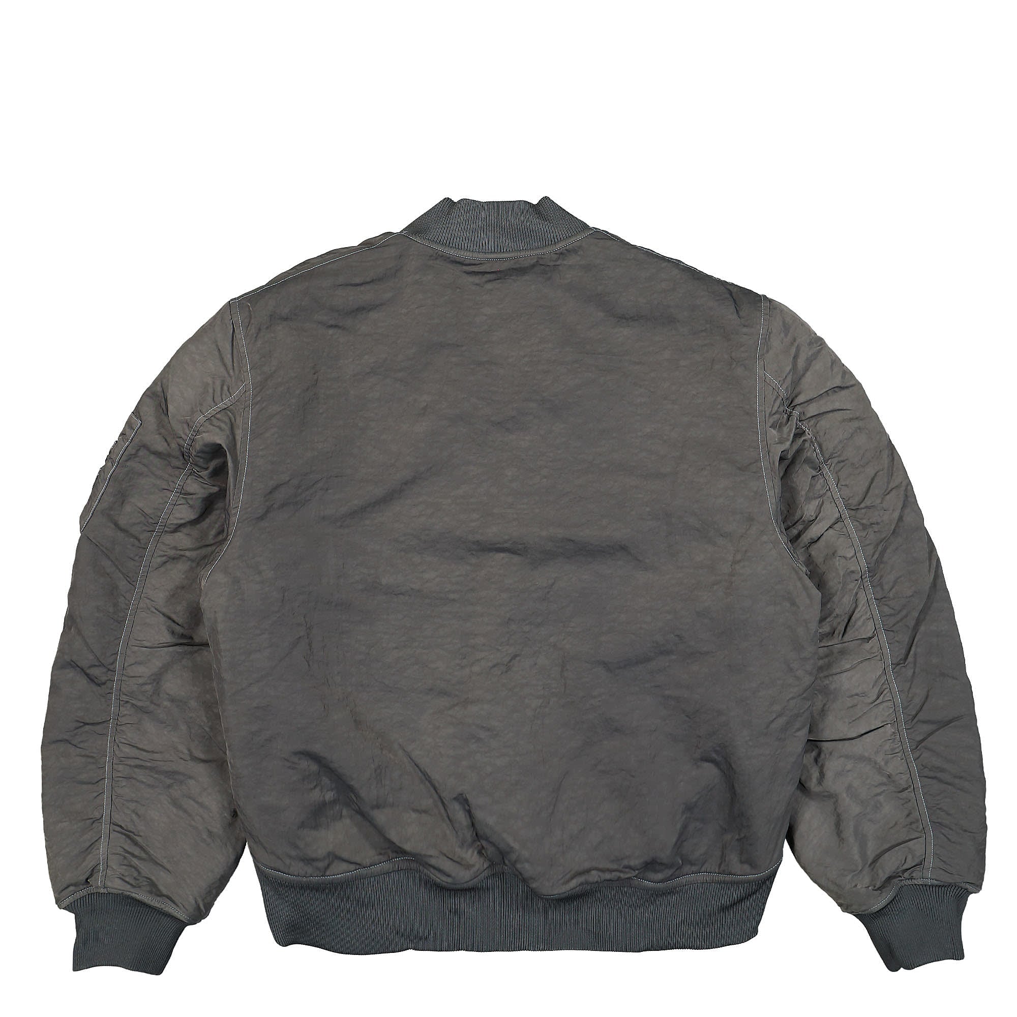 Stussy Dyed Nylon Bomber Charcoal Bomber & Varsity Jackets Material | Overkill