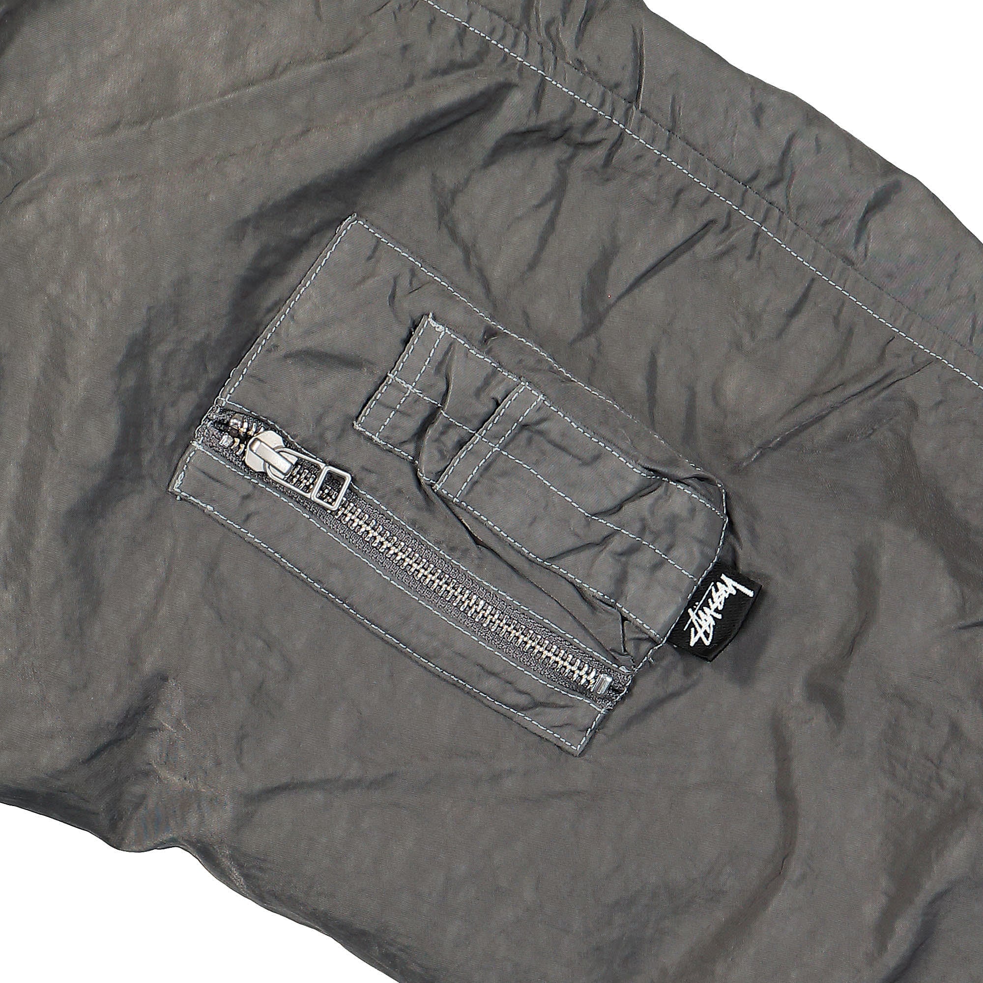 Stussy Dyed Nylon Bomber Charcoal Bomber & Varsity Jackets Detail view 1 | Overkill