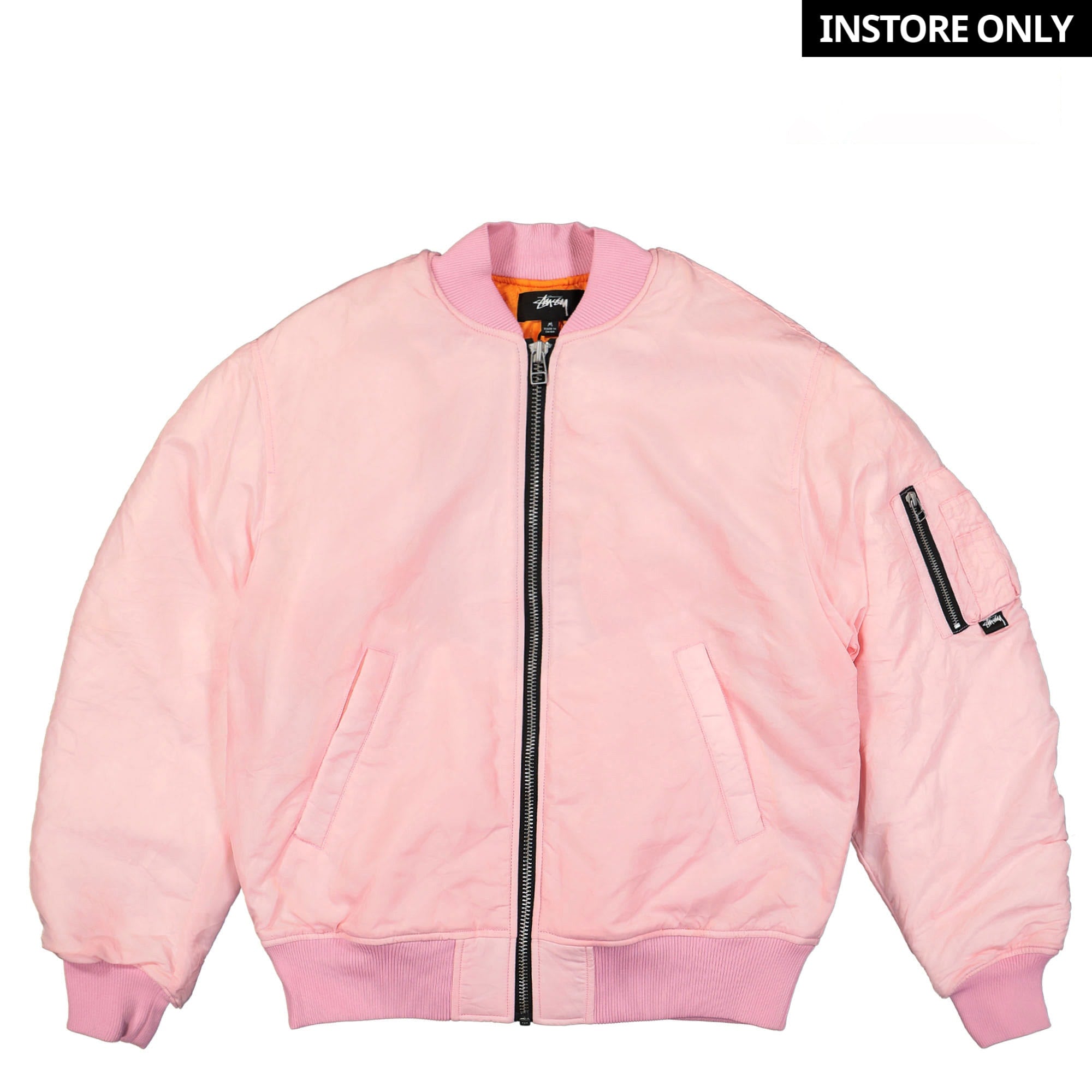 Stussy Dyed Nylon Bomber Pink Bomber & Varsity Jackets 115618 / 0604 / Pink | Overkill