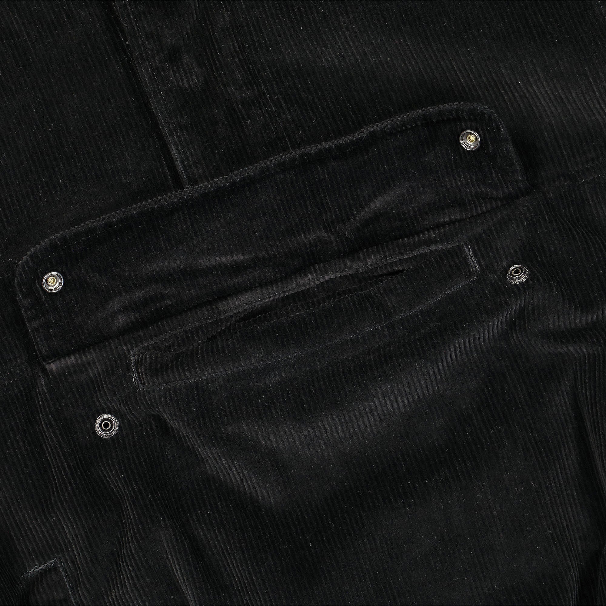 Stussy Corduroy Mock Pullover Black Sweatshirts Detail view 1 | Overkill