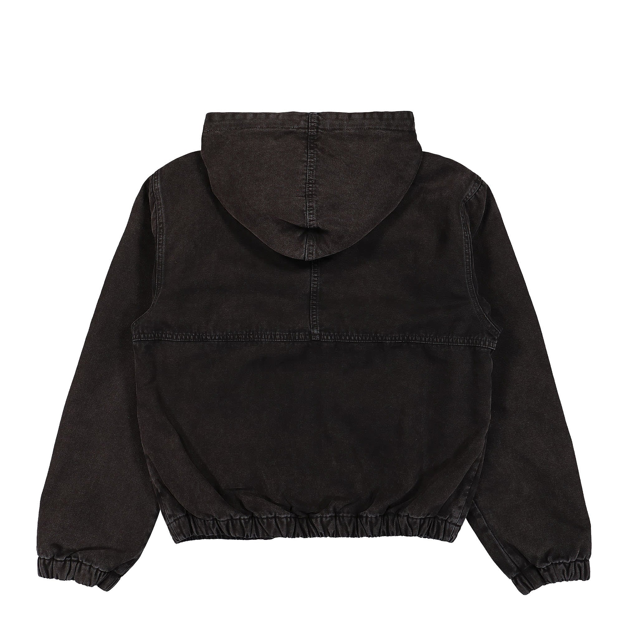 Stussy Canvas Insulated Work Jacket Black Fleece Jackets Material | Overkill