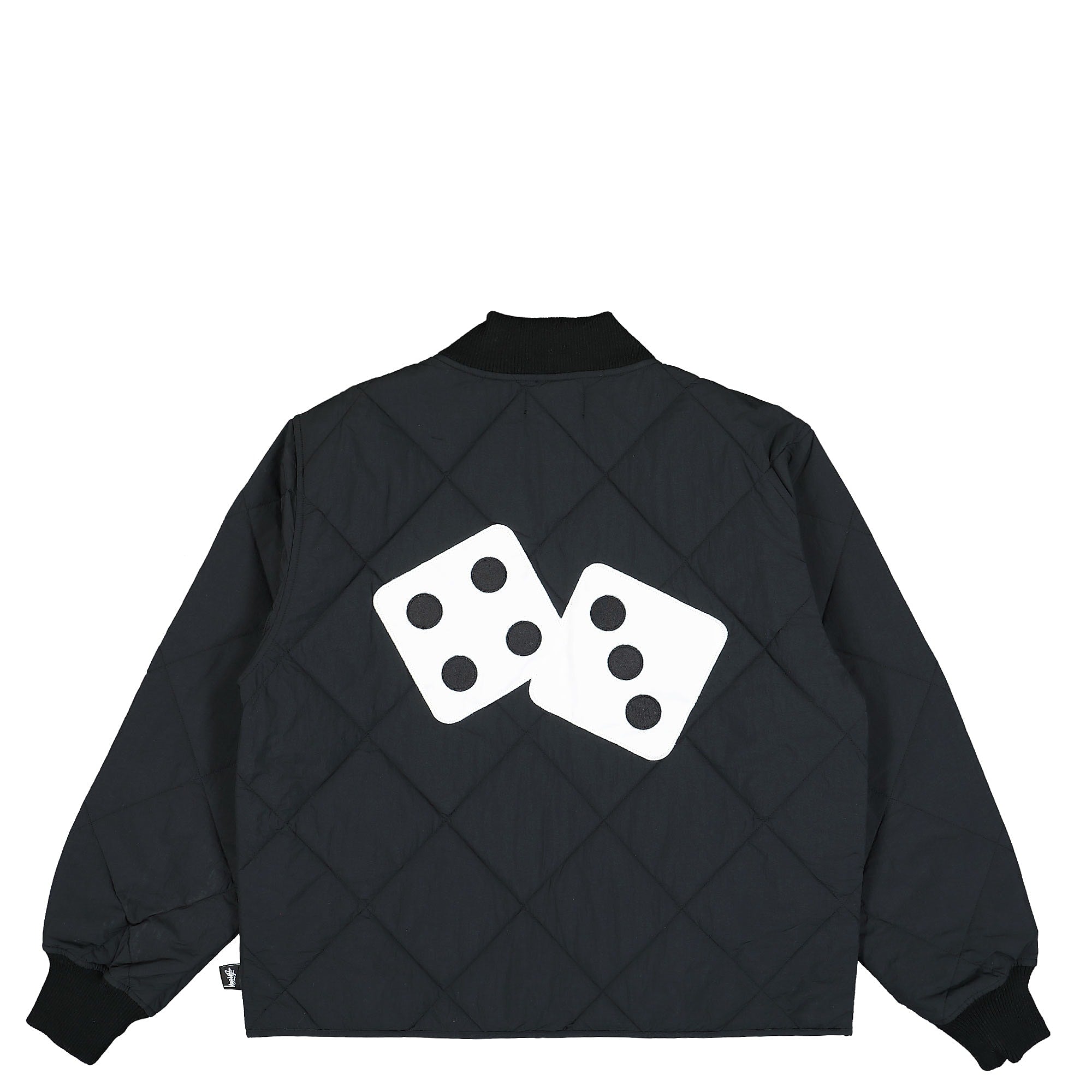 Stussy Dice Quilted Liner Jacket Black Jackets Material | Overkill