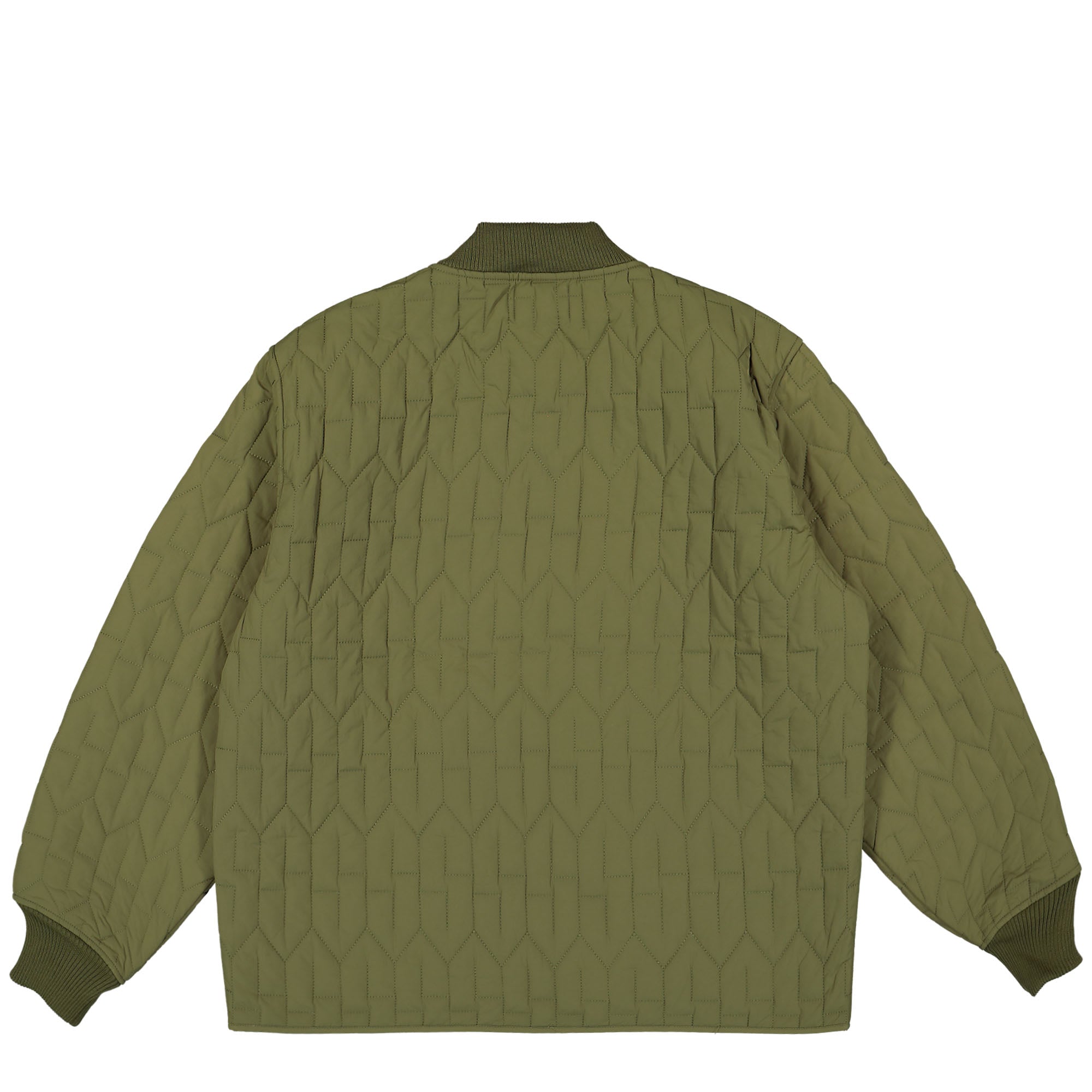 Stussy S Quilted Liner Jacket Olive Jackets Material | Overkill