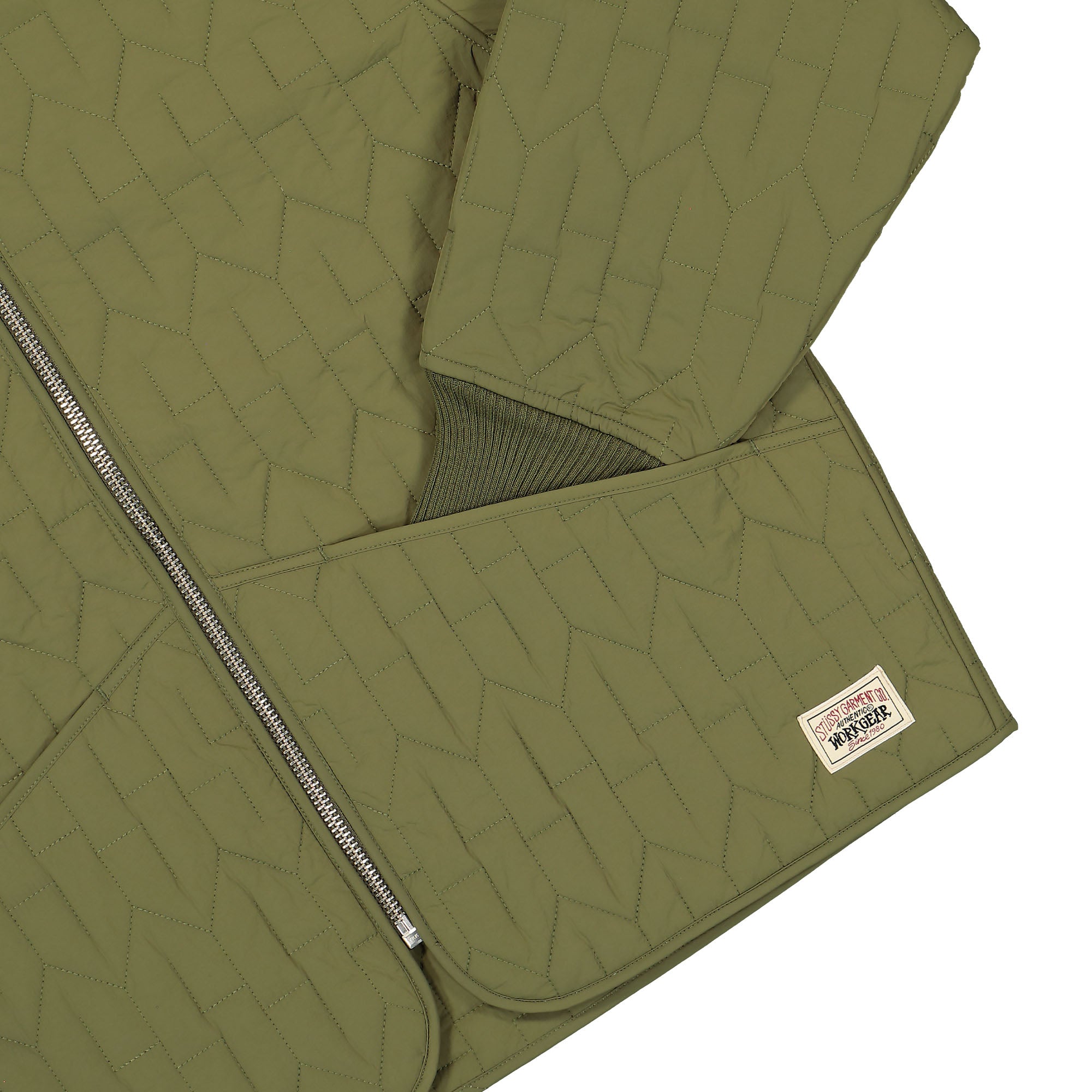 Stussy S Quilted Liner Jacket Olive Jackets Detailfoto | Overkill