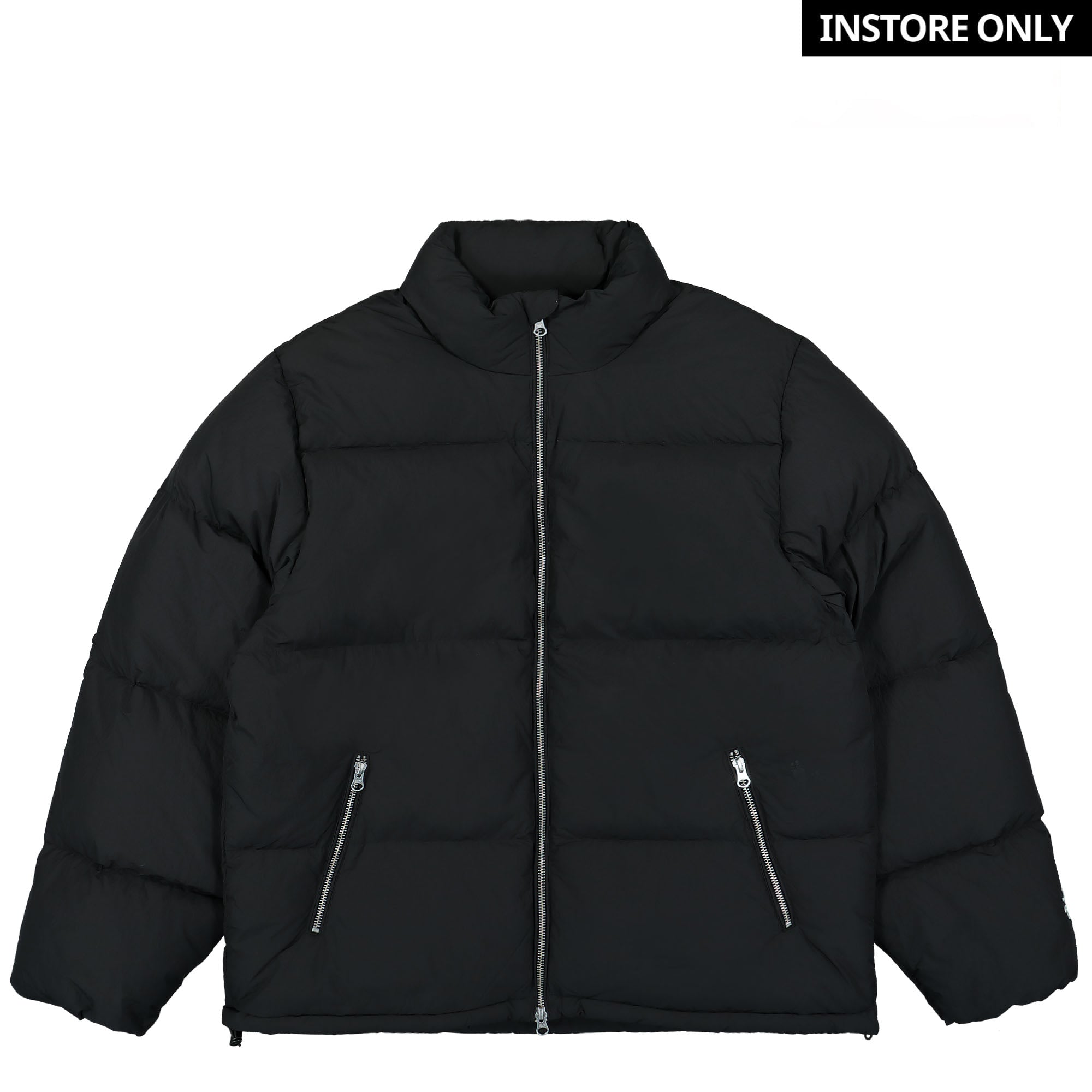 Stussy Nylon Down Puffer Jacket Black Puffer Jackets 115711 / 0001 | Overkill