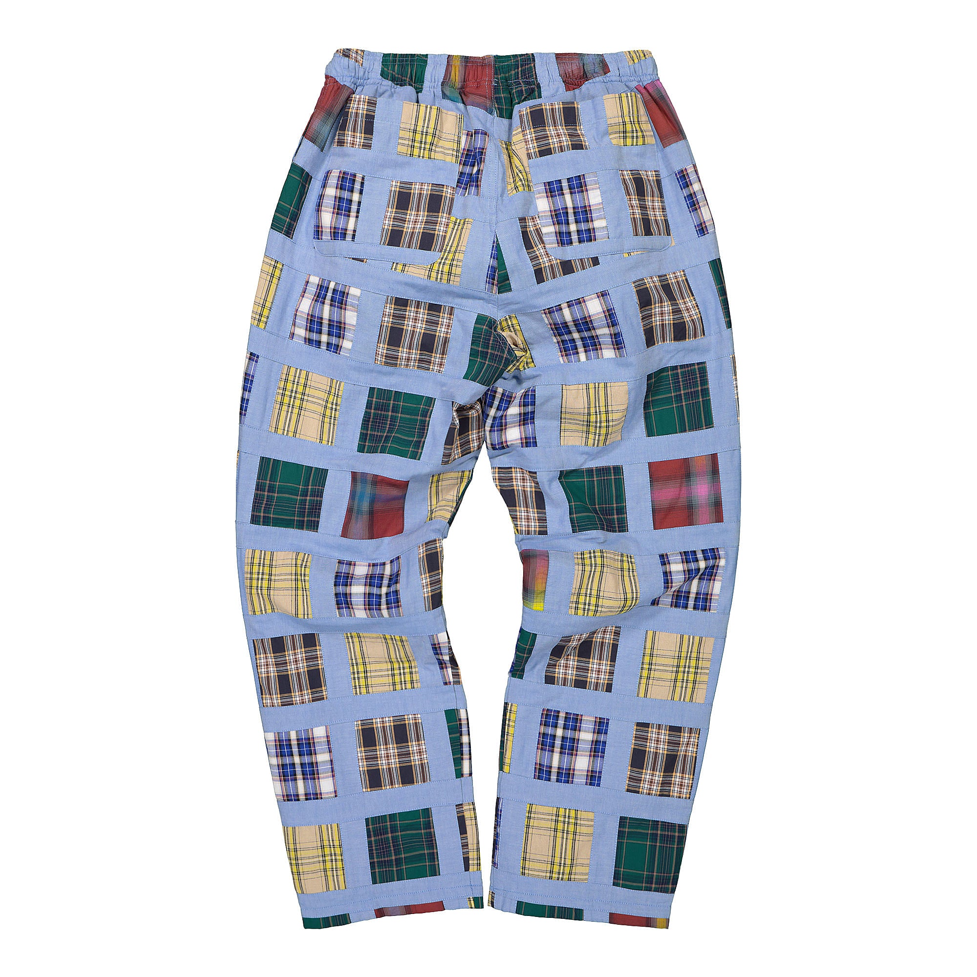 Stussy Madras Patchwork Relaxed Plaid Casual Pants Material | Overkill