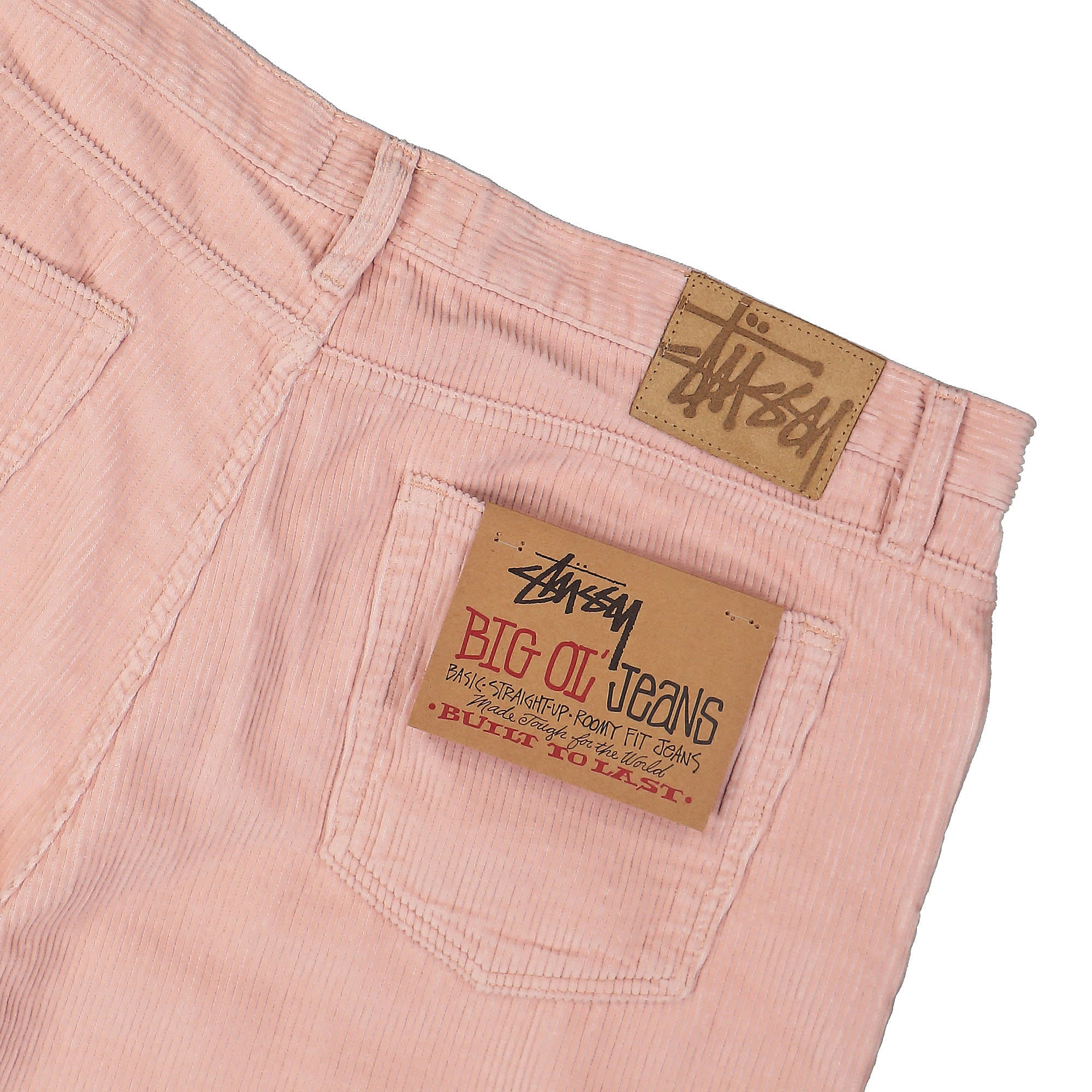 Stussy Corduroy Big Ol Jeans Washed Pink Jeans Detail view 1 | Overkill