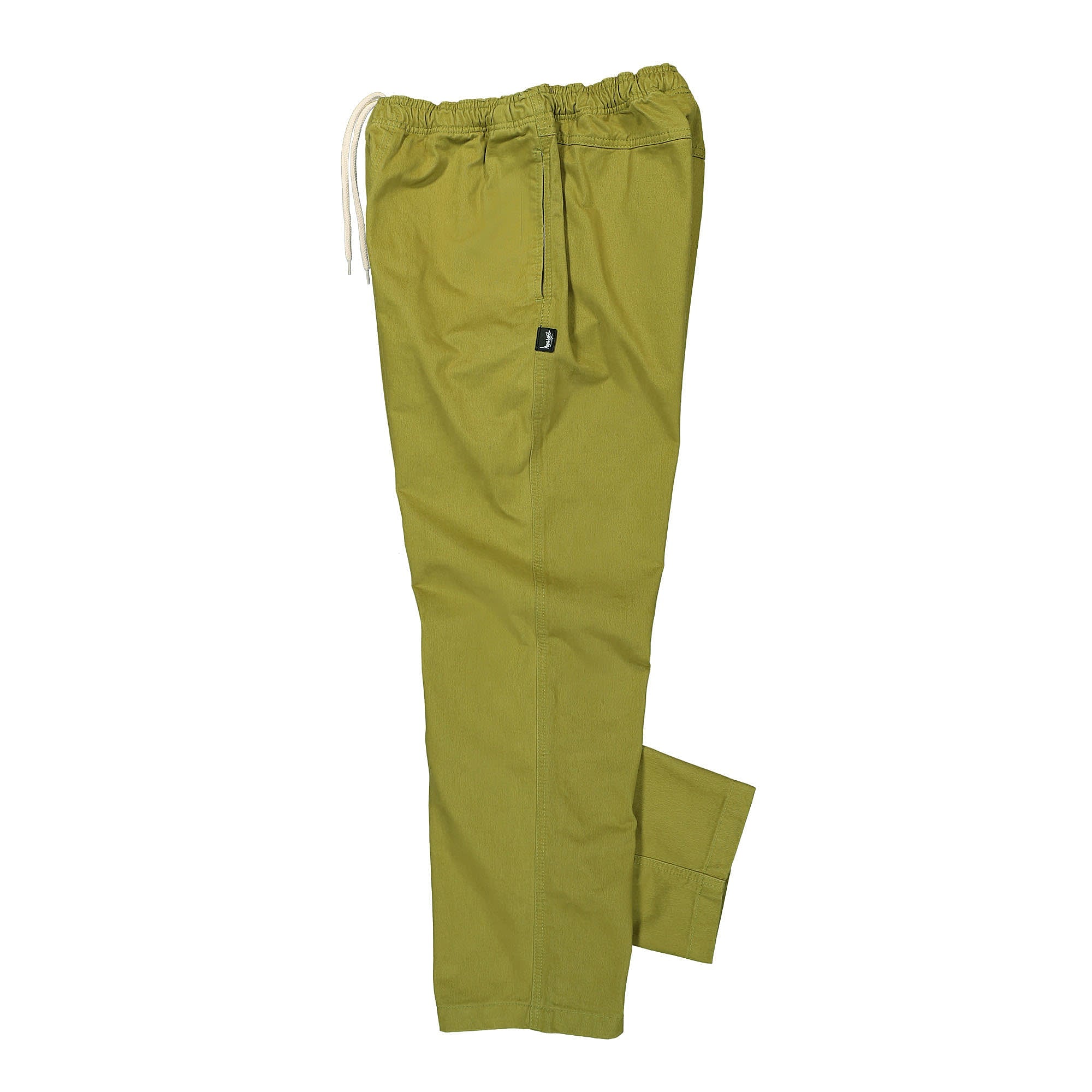 Stussy Brushed Beach Pant Bright Olive Sweat & Track Pants Close-up | Overkill