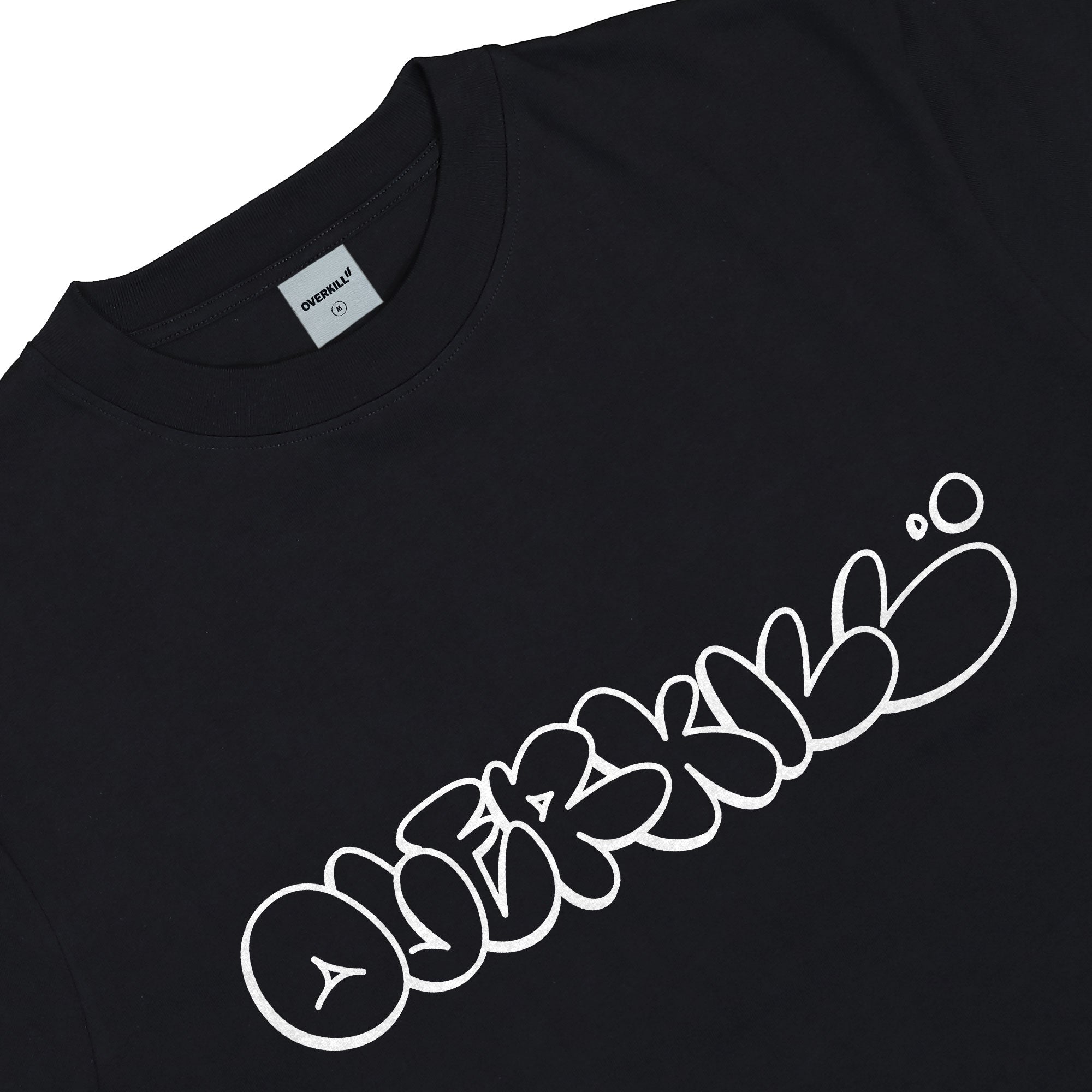 Overkill NYC Away Tee Black T-Shirts OKNYAWTS-VBK Close-up | Overkill